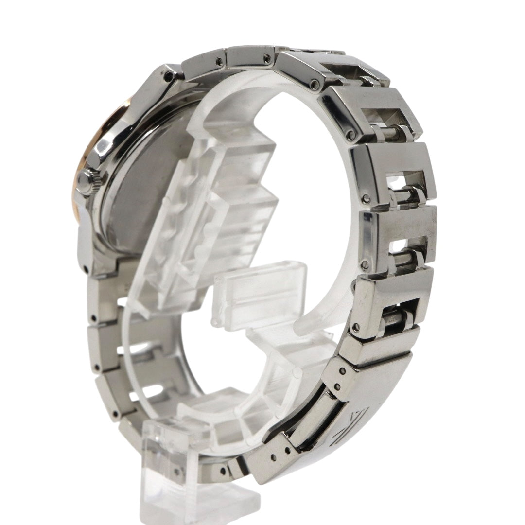 美品 【電池交換済】セイコー ルキア 腕時計 5Y89-0B30 レディース クオーツ デイデイト カレンダー 24時間計 シルバー ピンクゴールド コンビカラー ビジネス フォーマル ドレスウォッチ エレガント 上品 オフィス 日本製 クリーニング済み G2