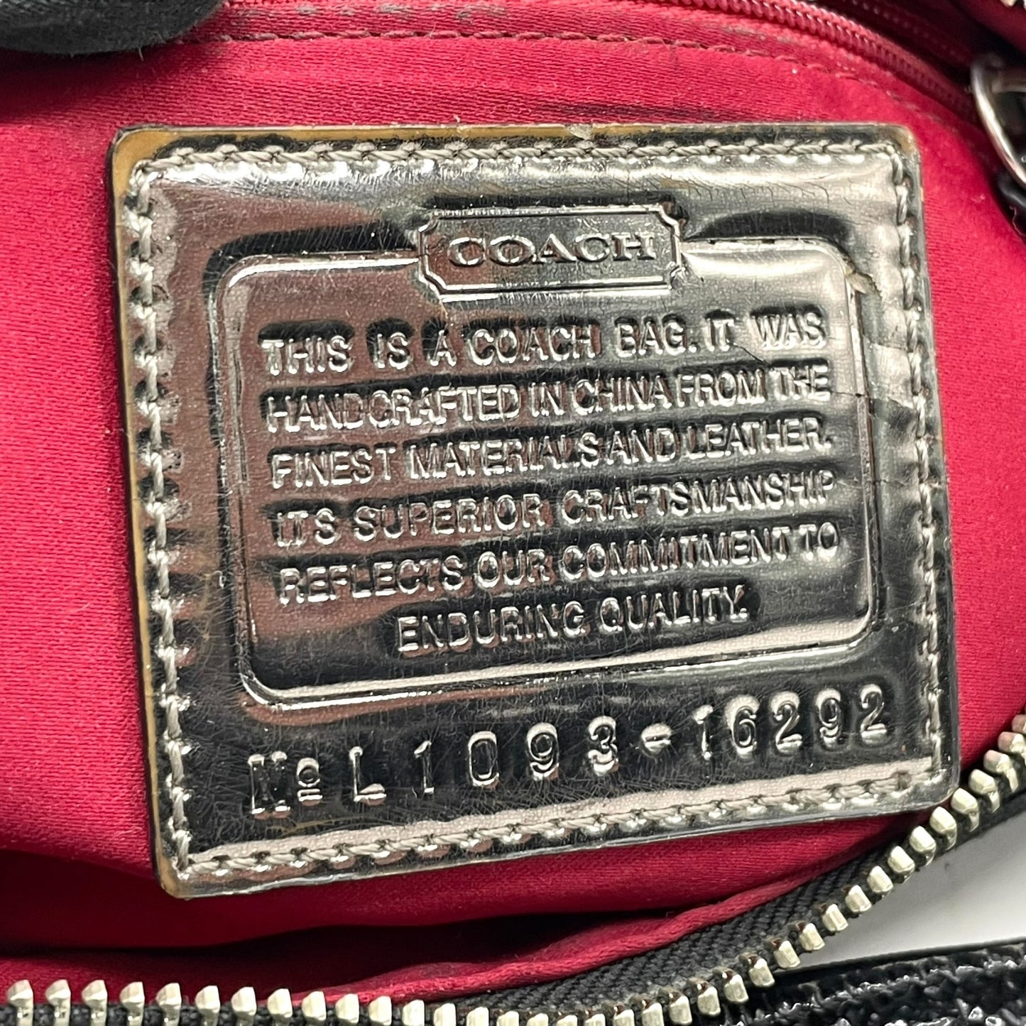 コーチ COACH 2WAY ハンドバッグ ショルダーバッグ ポピー シグネチャー 黒 ブラック キャンバス シルバー金具 手提げ 肩掛け可 斜め掛け可 ロゴ レディース U5