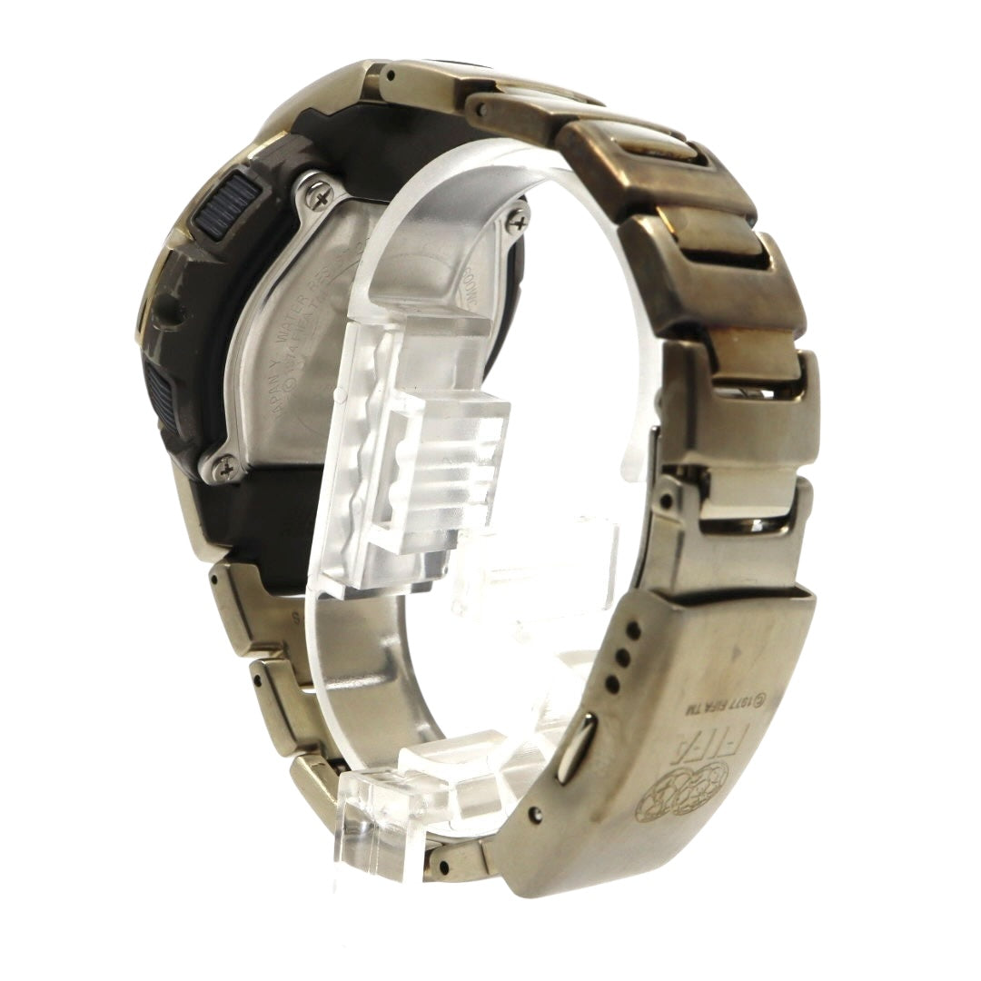 【美品/稼働品】カシオ G-SHOCK GW-600WCJ 2006 FIFAワールドカップ ドイツ大会 限定モデル 電波ソーラー The G メンズ 腕時計 デジタル ゴールド 20気圧防水 ヴィンテージ 希少 クリーニング済み G3