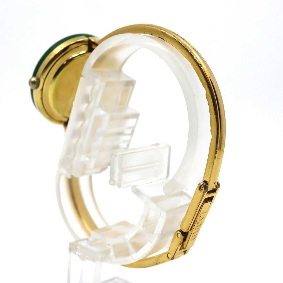 【美品/電池交換済】グッチ GUCCI チェンジベゼル 11/12 腕時計 レディース クオーツ バングルウォッチ ゴールド ヴィンテージ アンティーク シェリーラインベゼル クラシック エレガント アイコン 人気モデル クリーニング済み G3