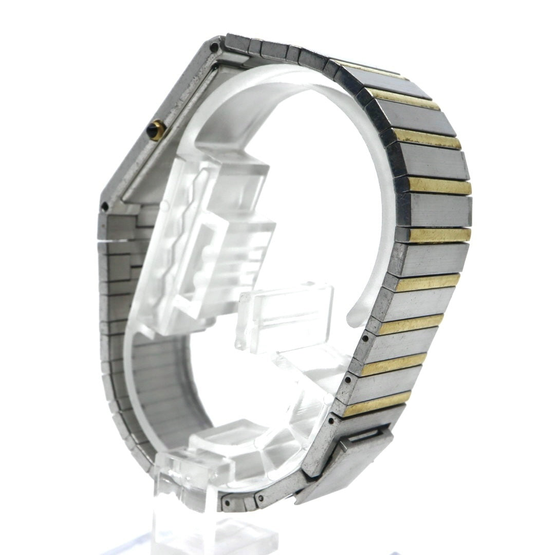 美品 電池交換済 クリーニング済 セイコー クレドール SEIKO CREDOR 8420-6400 腕時計 レディースウォッチ スクエア コンビ SS 22Kベゼル クォーツ シルバー文字盤 アナログ エレガント クラシック ドレスウォッチ 稼働品 G3