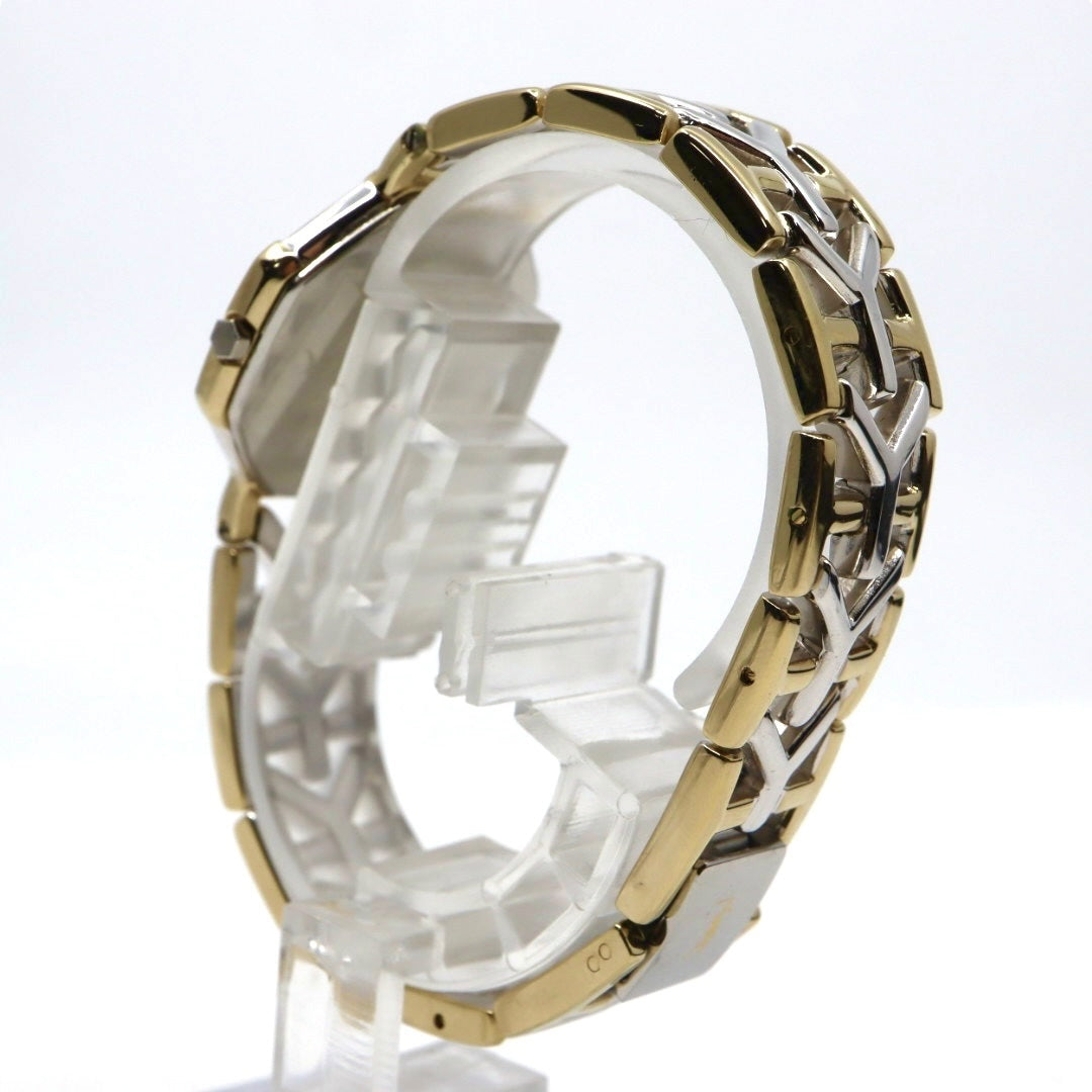 【新品同様/電池交換済】イヴサンローラン YSL 腕時計 4620-E62143 レディース クオーツ アナログ オクタゴン 八角形 ゴールド文字盤 コンビブレス ヴィンテージ クラシック エレガント ドレスウォッチ クリーニング済 G2