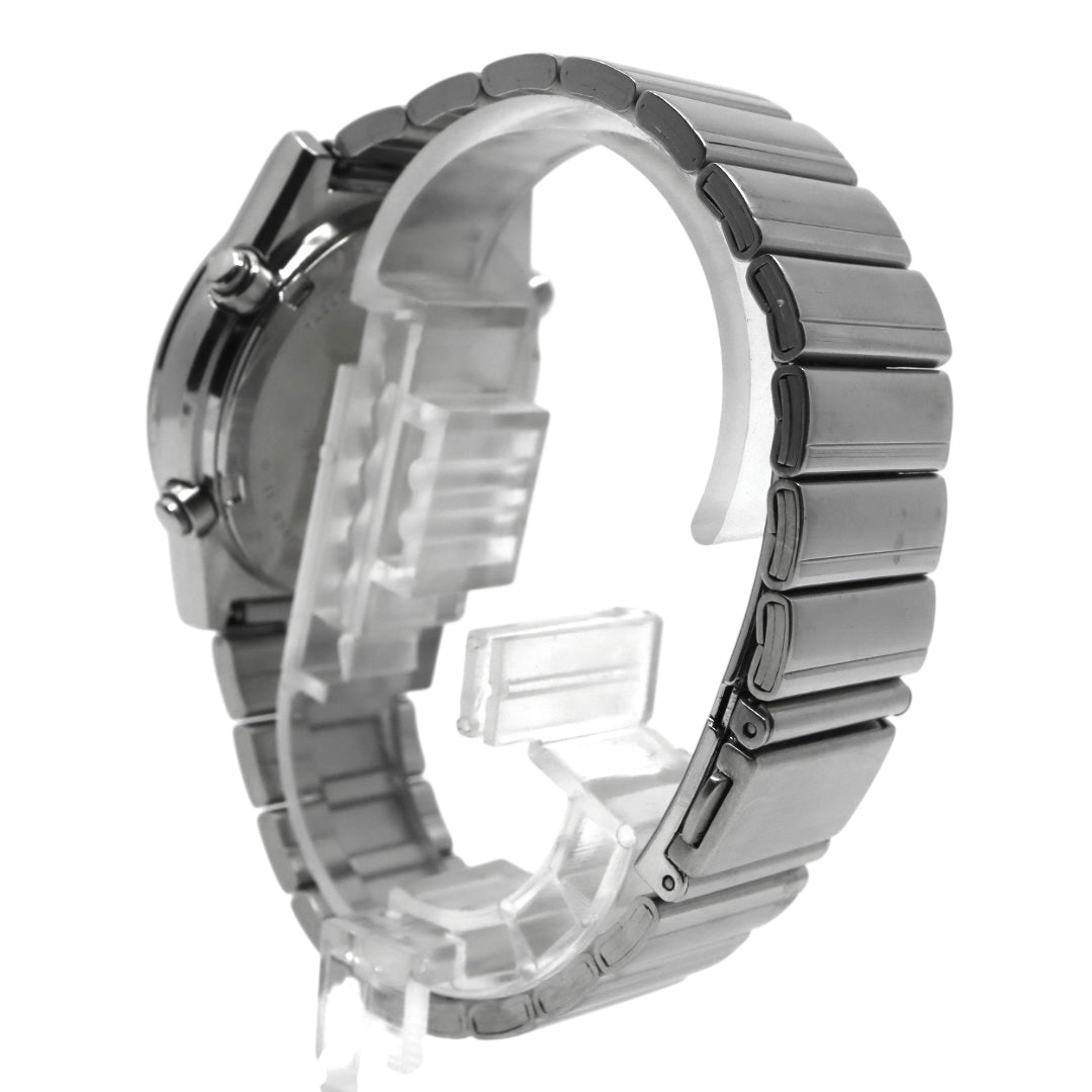 【美品/稼働品/電池交換済】セイコー SEIKO クロノグラフ 7A38-7280 メンズ腕時計 クオーツ アナログ デイデイト タキメーター ホワイト文字盤 シルバー ヴィンテージ 80年代 レトロ クリーニング済 G2