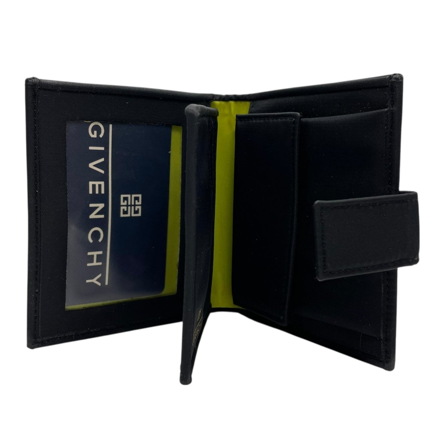 美品 ジバンシィ GIVENCHY ジバンシー 二つ折り財布 ナイロン Gロゴ 黒 ブラック 金金具 ゴールド金具 ヴィンテージ 6