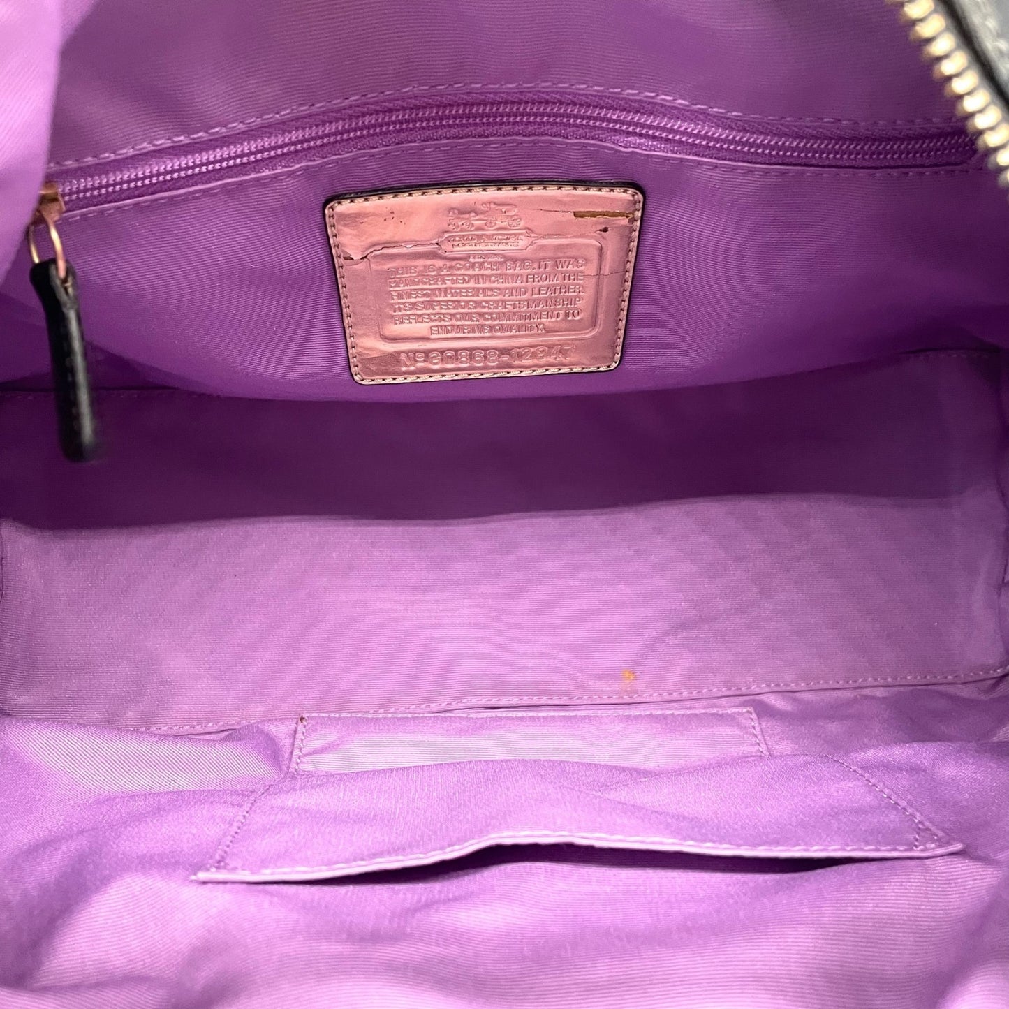 コーチ COACH 2WAY ハンドバッグ ボストンバッグ ショルダーバッグ 12947 シグネチャー 黒 ブラック ジャガード レザー 金金具 ゴールド金具 チャーム付き E5