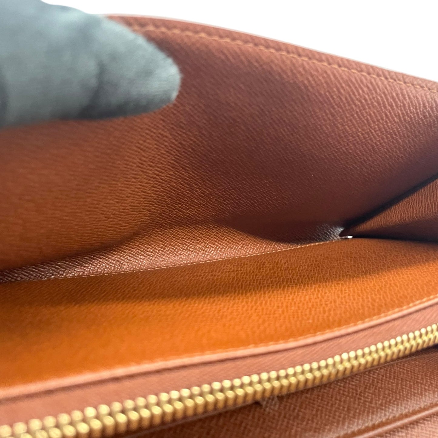 ルイ・ヴィトン LOUIS VUITTON LV モノグラム ポルトフォイユ サラ 長財布 M61734 シリアル刻印 フラップ 茶色 ブラウン 金金具 ゴールド ロゴ金具 W1