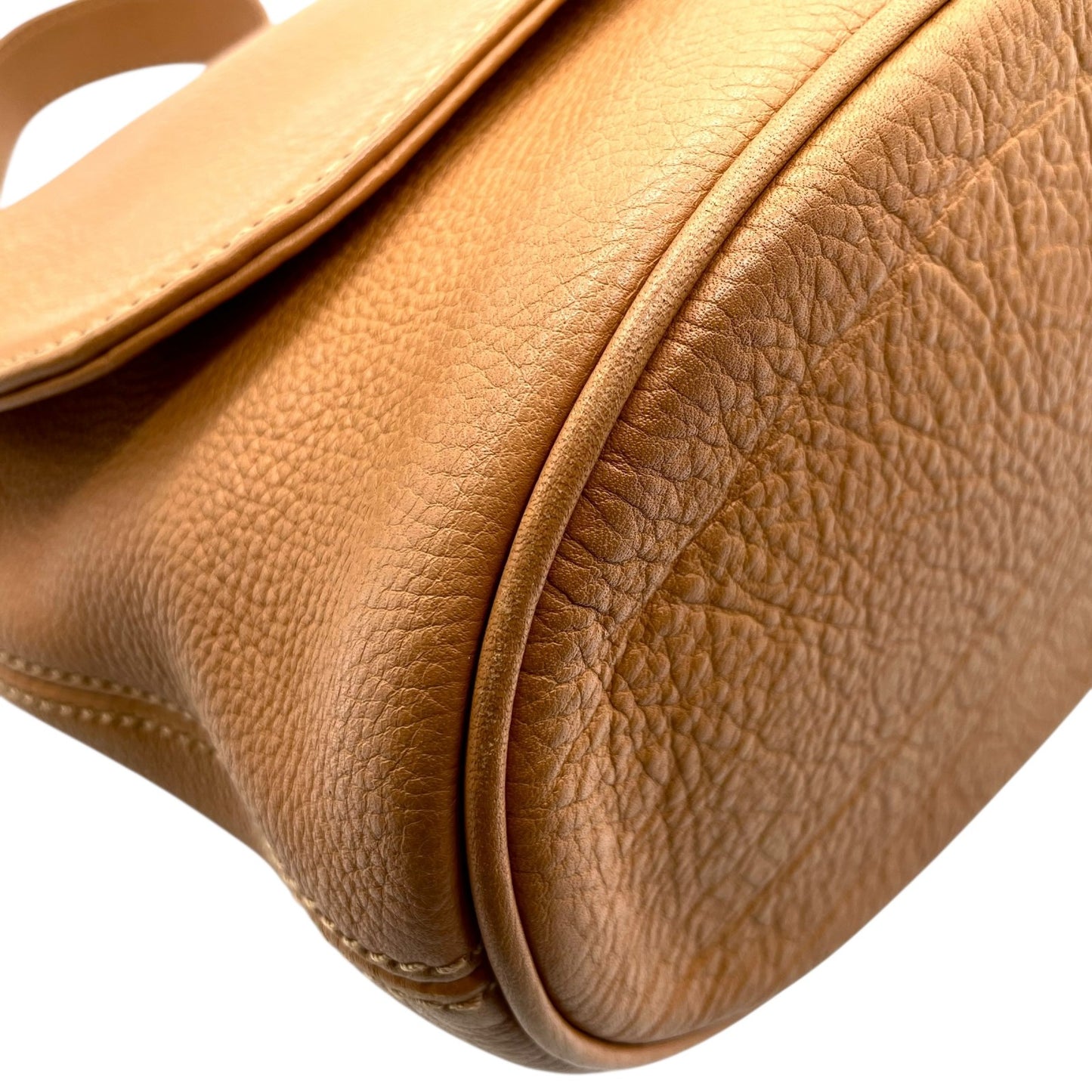 コーチ COACH ショルダーバッグ メッセンジャーバッグ キャメル ブラウン オールレザー シボ革 ゴールド金具 USA製 オールドコーチ ヴィンテージ 斜め掛け可 レディース U17