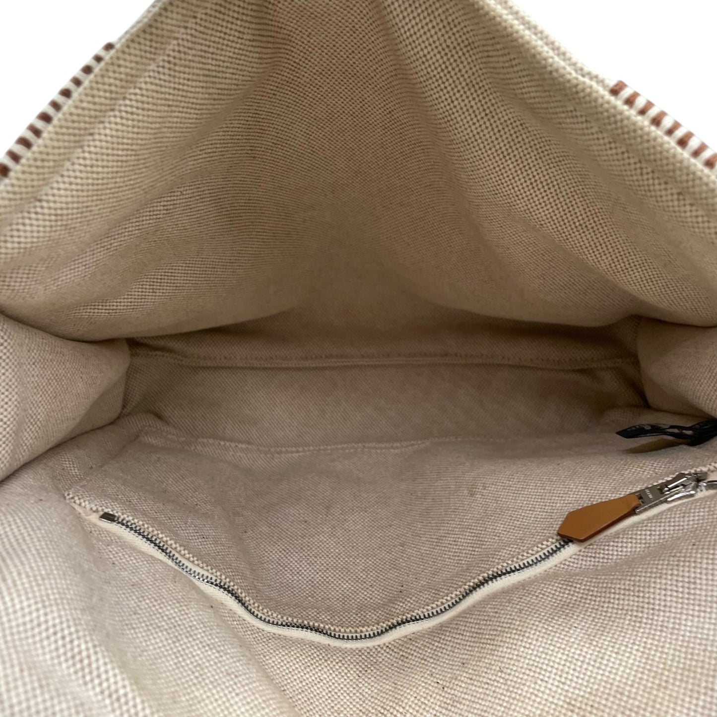 エルメス HERMES エールライン メッセンジャーPM ベージュ キャンバス ショルダーバッグ メンズ レディース ユニセックス B4