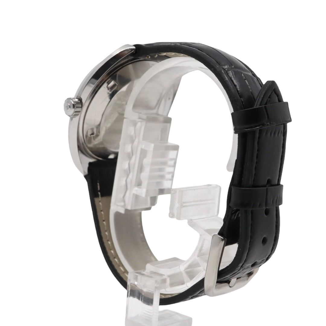 シチズン CITIZEN レオパード スーパー ビート8 自動巻き 腕時計 Ref.4-720431 1970年代 ステンレススチール ブルー×ゴールド レザー 23石 メンズ G4