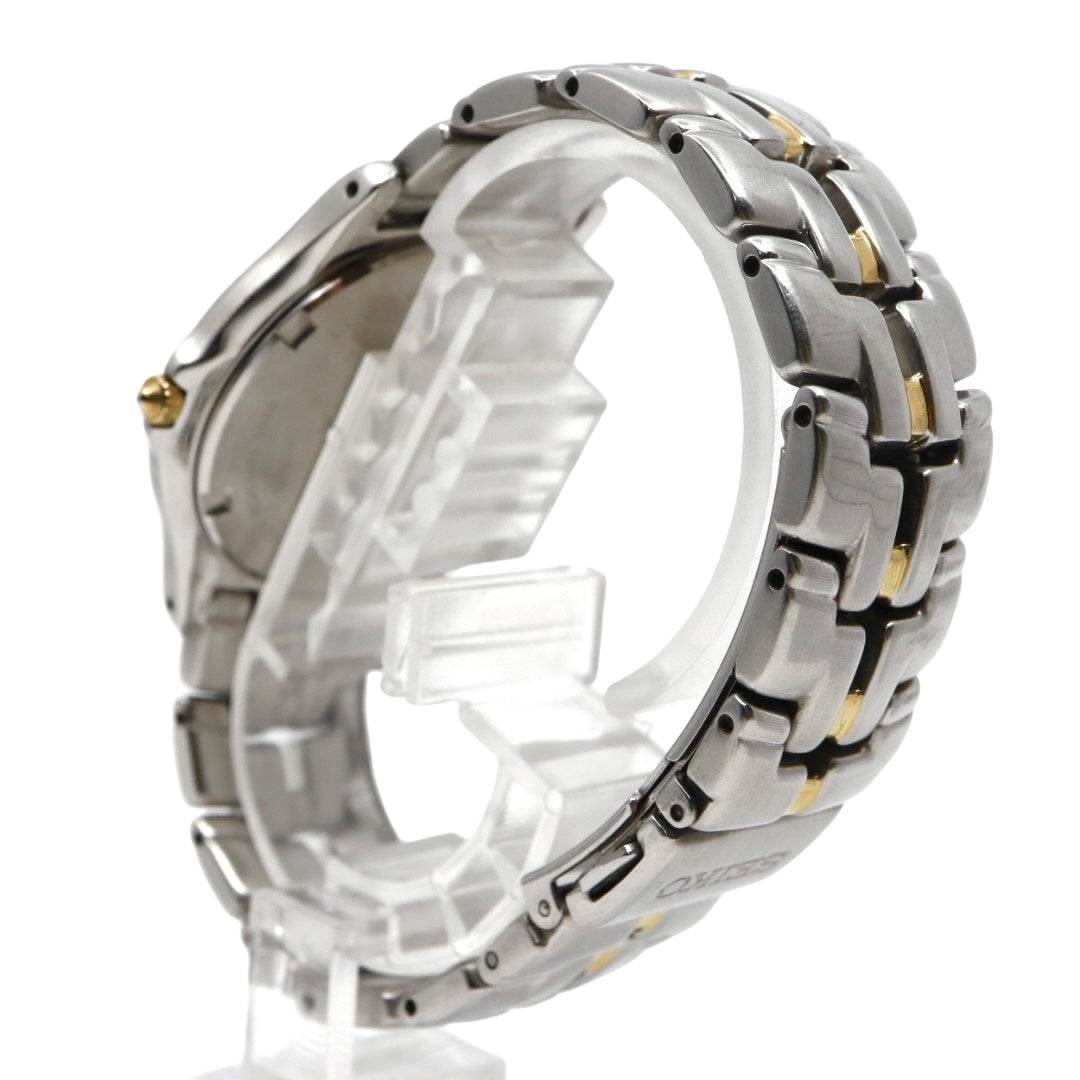 【電池交換済／稼働品】SEIKO セイコー 腕時計 クオーツ アナログ ローマンインデックス コンビカラー シルバー ゴールド メンズ レディース ユニセックス ドレスウォッチ クラシック ビンテージ 創立記念 いすゞ K-TOKA 7N32-0100 G4