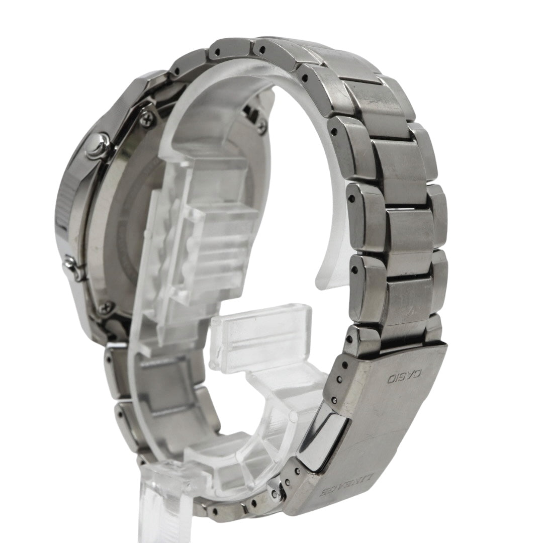 【美品/稼働品】カシオ リニエージ 腕時計 LIW-M610TDS 電波ソーラー チタン サファイアガラス メンズ ブラック ゴールド アナログ ワールドタイム MULTI BAND 6 ウェーブセプター ビジネス 軽量 G10