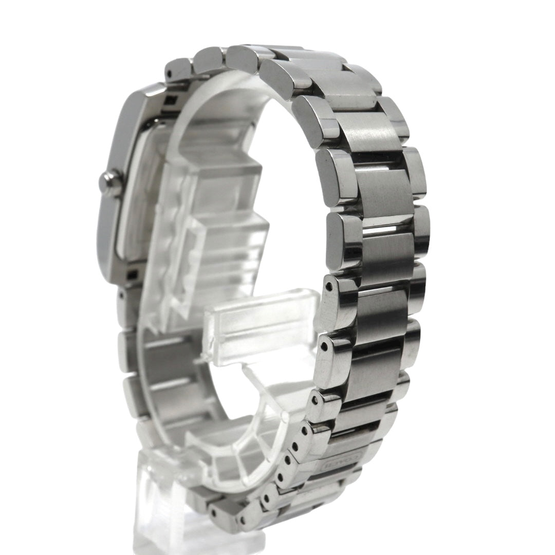 【美品】コーチ COACH 腕時計 レディース レクタンギュラー 0243 スクエア シルバー 白文字盤 ステンレス クォーツ 3針 デイト ビジネス フォーマル オフィス 通勤 クラシック 上品 洗練 スイス製 角型 G10