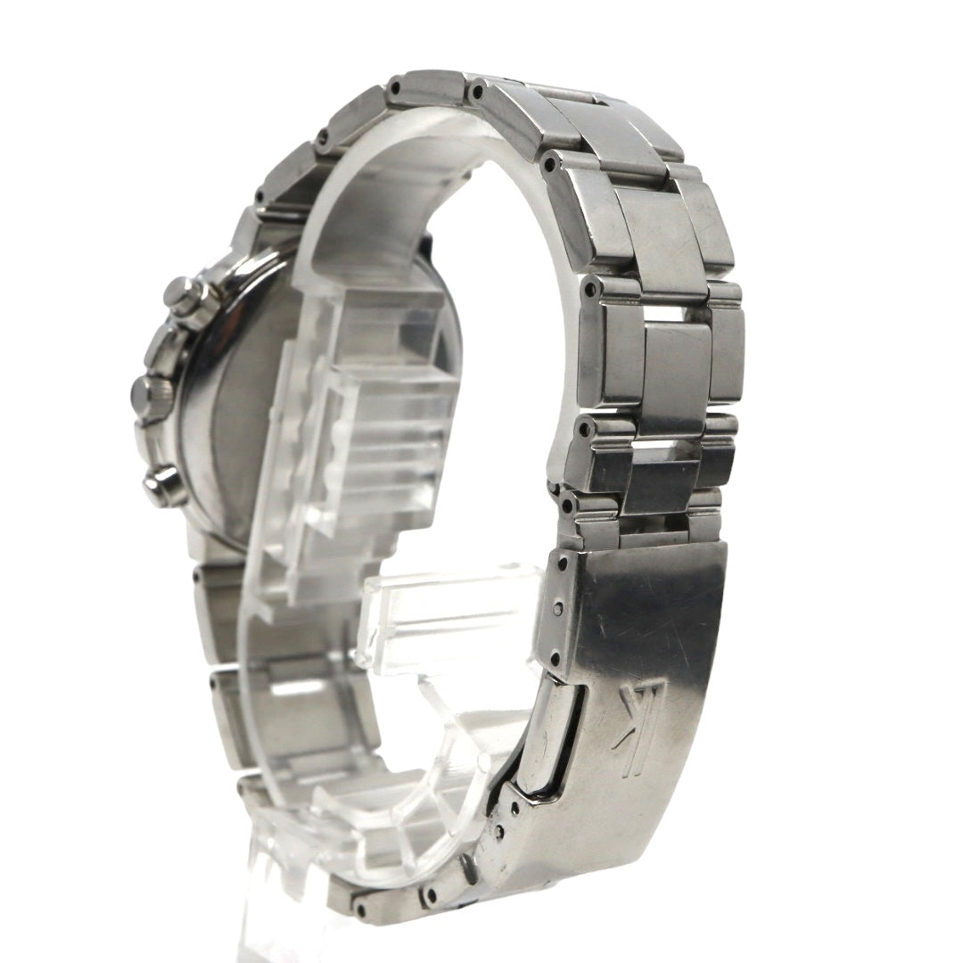 【美品/電池交換済】SEIKO セイコー ルキア 7T92-0AA0 クロノグラフ 腕時計 レディース クオーツ 10気圧防水 ステンレス レッド 赤文字盤 シルバー デイト タキメーター 日本製 ビジネス カジュアル エレガント G10 lukia