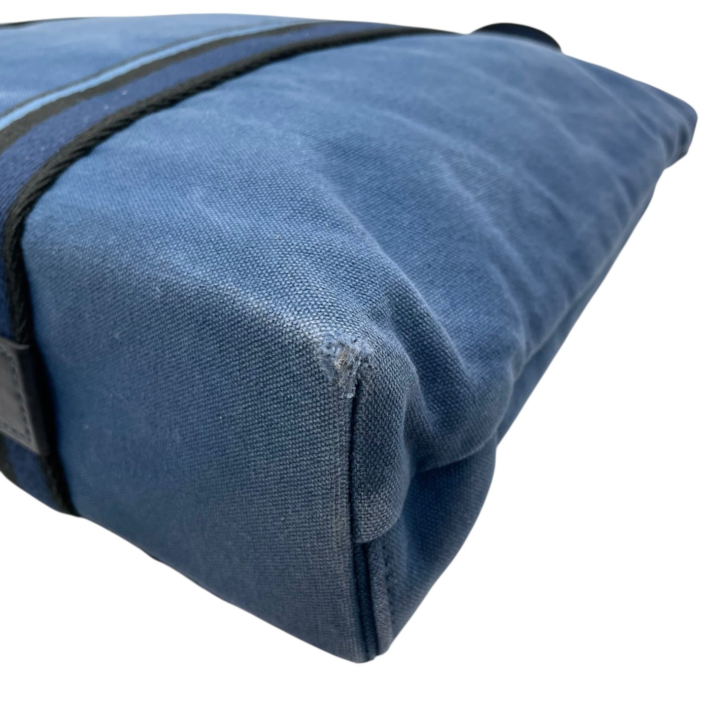 エルメス HERMES トロカホリゾンタル MM トートバッグ ハンドバッグ キャンバス レザー 本革 ネイビー ブルー 青 ブラック 黒 ストライプ メンズ レディース ユニセックス A4収納可 通勤 通学 ビジネス 軽量 鞄 カバン k3