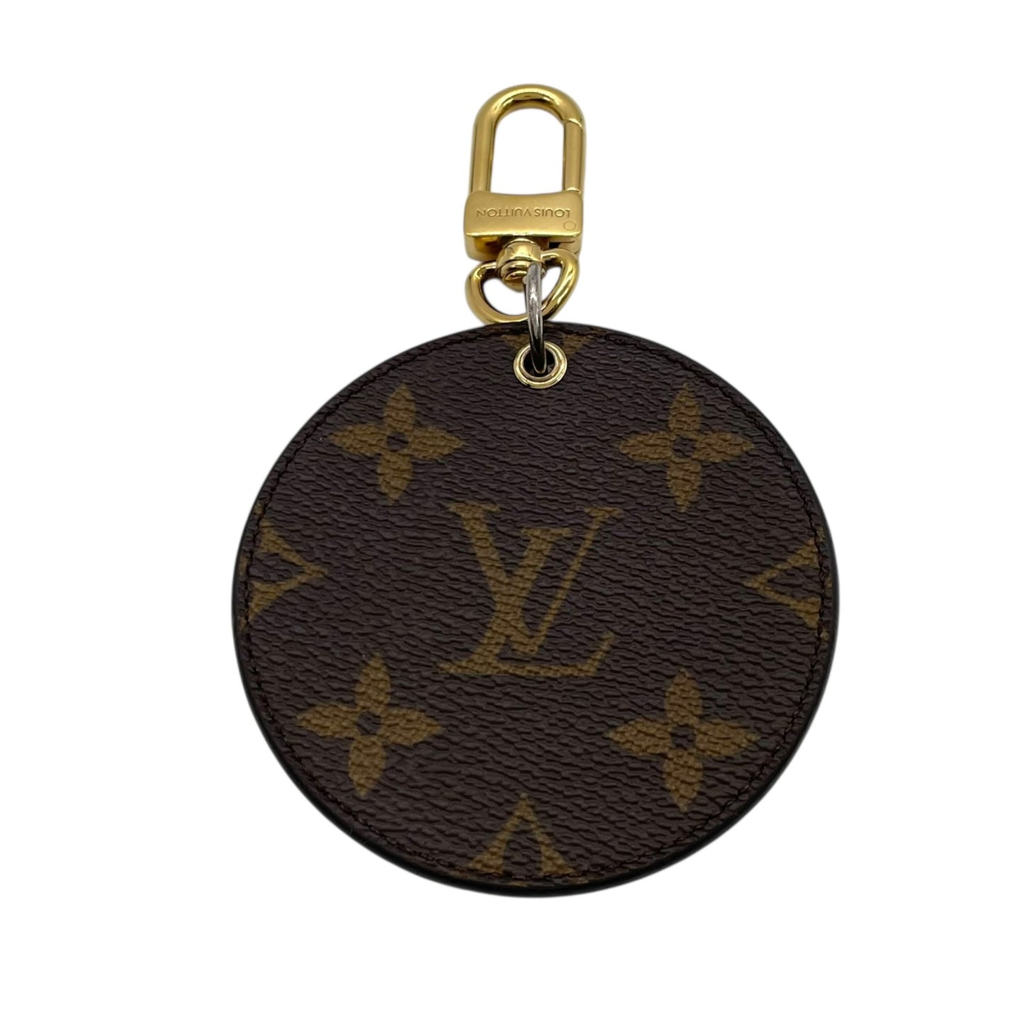 Louis Vuitton モノグラム ジャイアントモノグラム イルストレ キーホルダー バッグチャーム ラウンド型 ゴールド金具 M5
