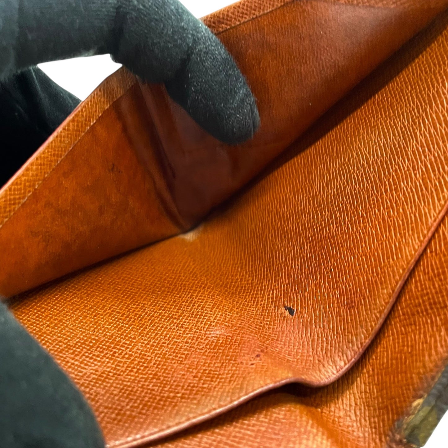 LOUIS VUITTON ルイヴィトン モノグラム コンパクトウォレット 三つ折り財布 Wホック ポルトモネビエ M61660 茶 ブラウン PVC レザー メンズ レディース M2