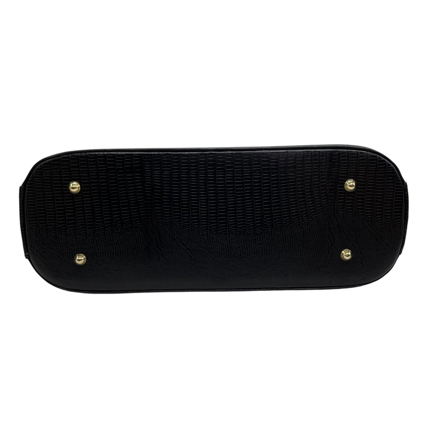 美品 BALLY バリー 2WAY ハンドバッグ ショルダーバッグ 黒 ブラック レザー 型押し ゴールド金具 トップハンドル フラップ開閉 斜め掛け可 レディース C4