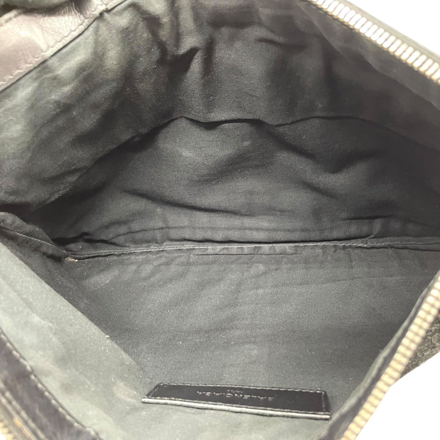 BALENCIAGA バレンシアガ クリップ クラッチバッグ CLASSIC CLIP M 黒 ブラック スエード レザー シルバー金具 セカンドバッグ メンズ レディース K11