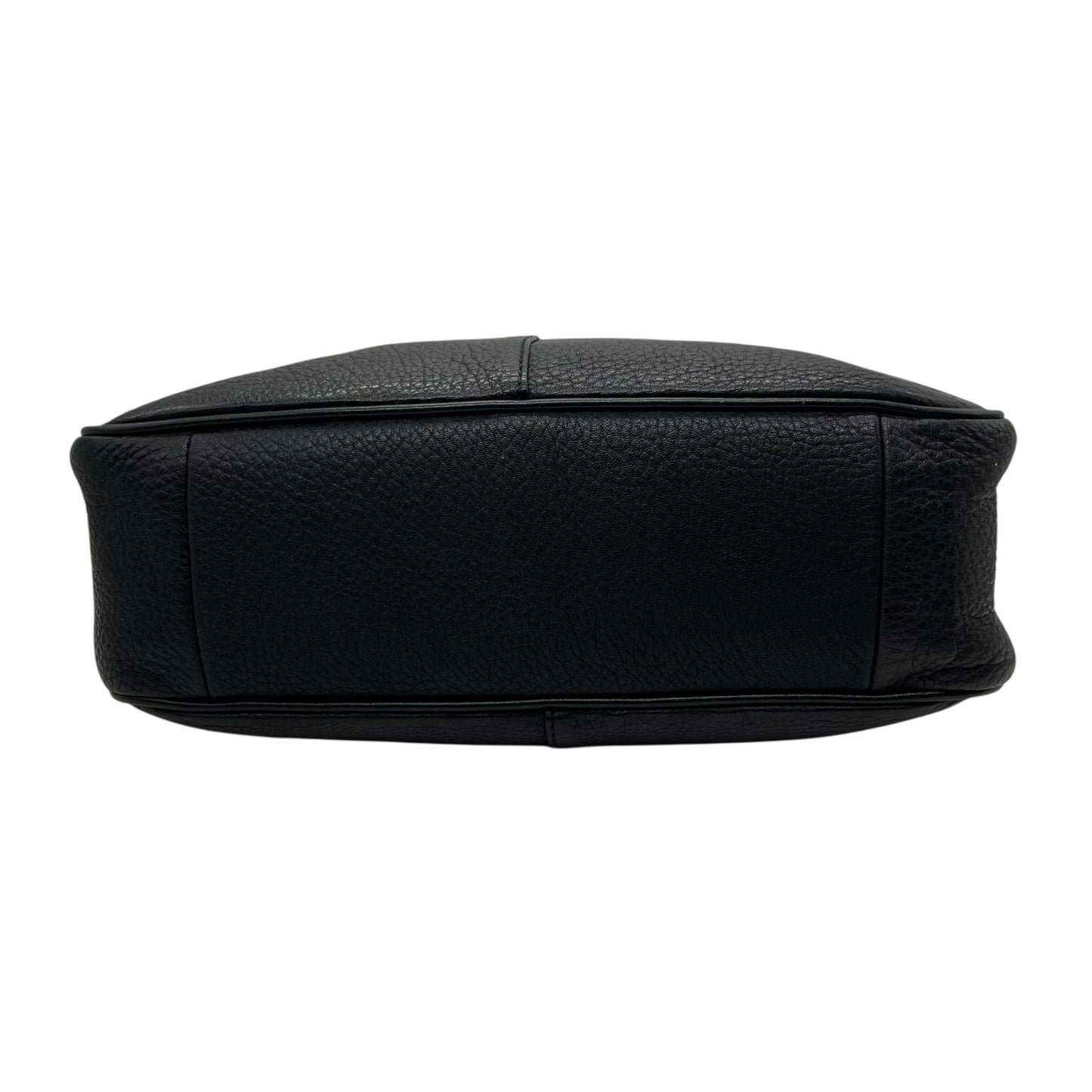 美品 BURBERRY バーバリー ショルダーバッグ ラウンドトート 黒 ブラック レザー ゴールド金具 ノバチェック 斜め掛け可 レディース S97