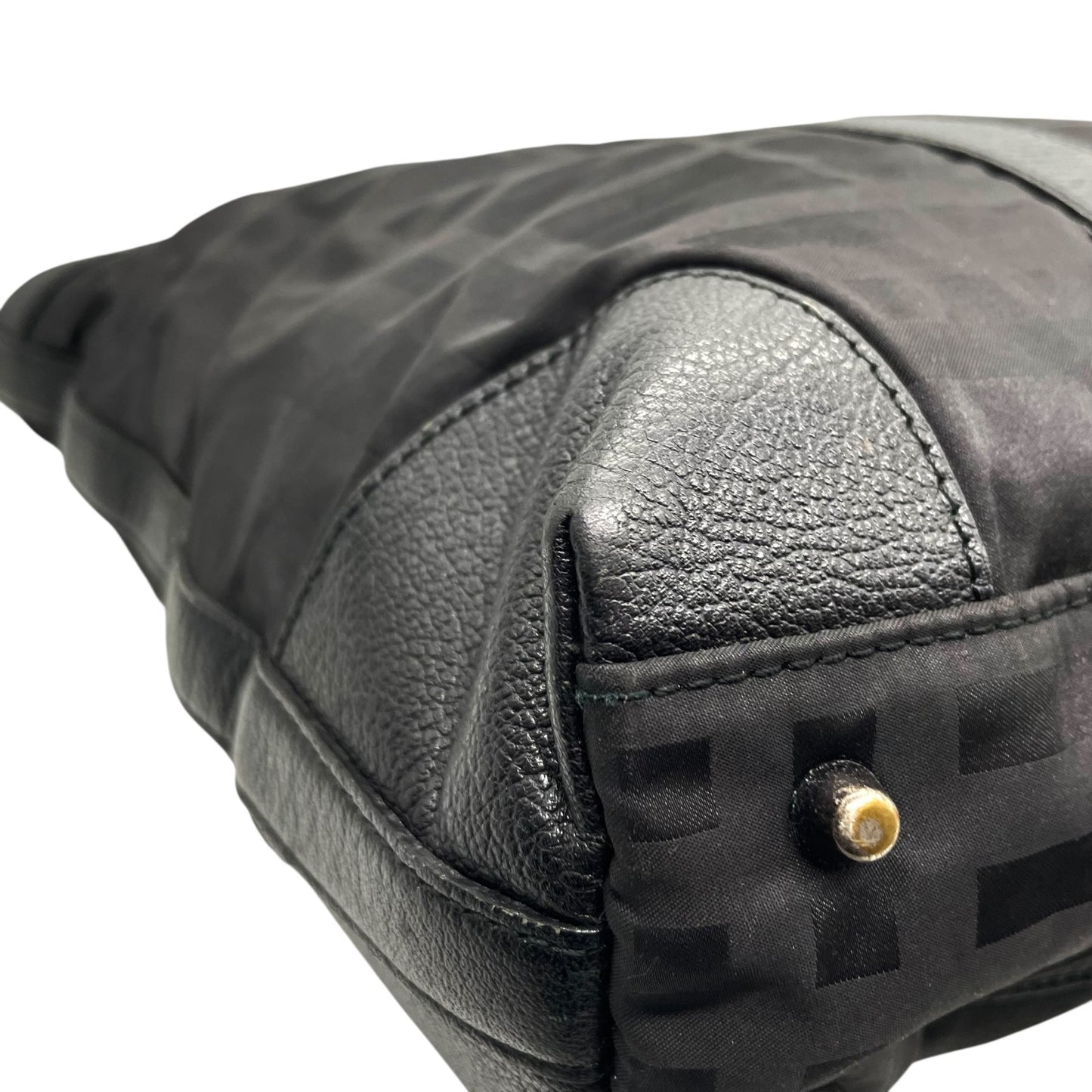 Authentic Burberry Black Label Business Tote Bag Black Nylon A4 Shoulder Men Unisex Large