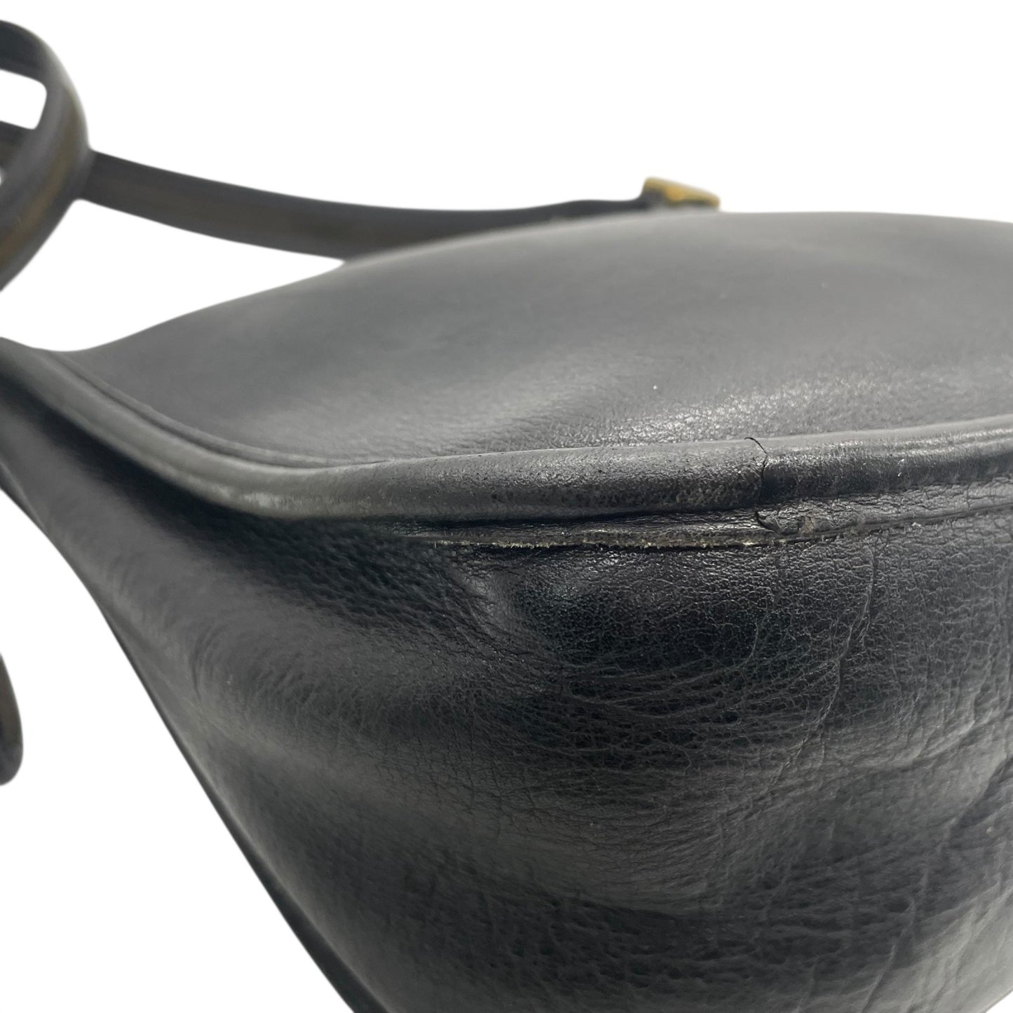 希少 90's OLD COACH オールドコーチ 9950 ショルダーバッグ マシューヒーリー ゴールド金具 黒 ブラック ユニセックス ヴィンテージ 斜め掛け レザー A1