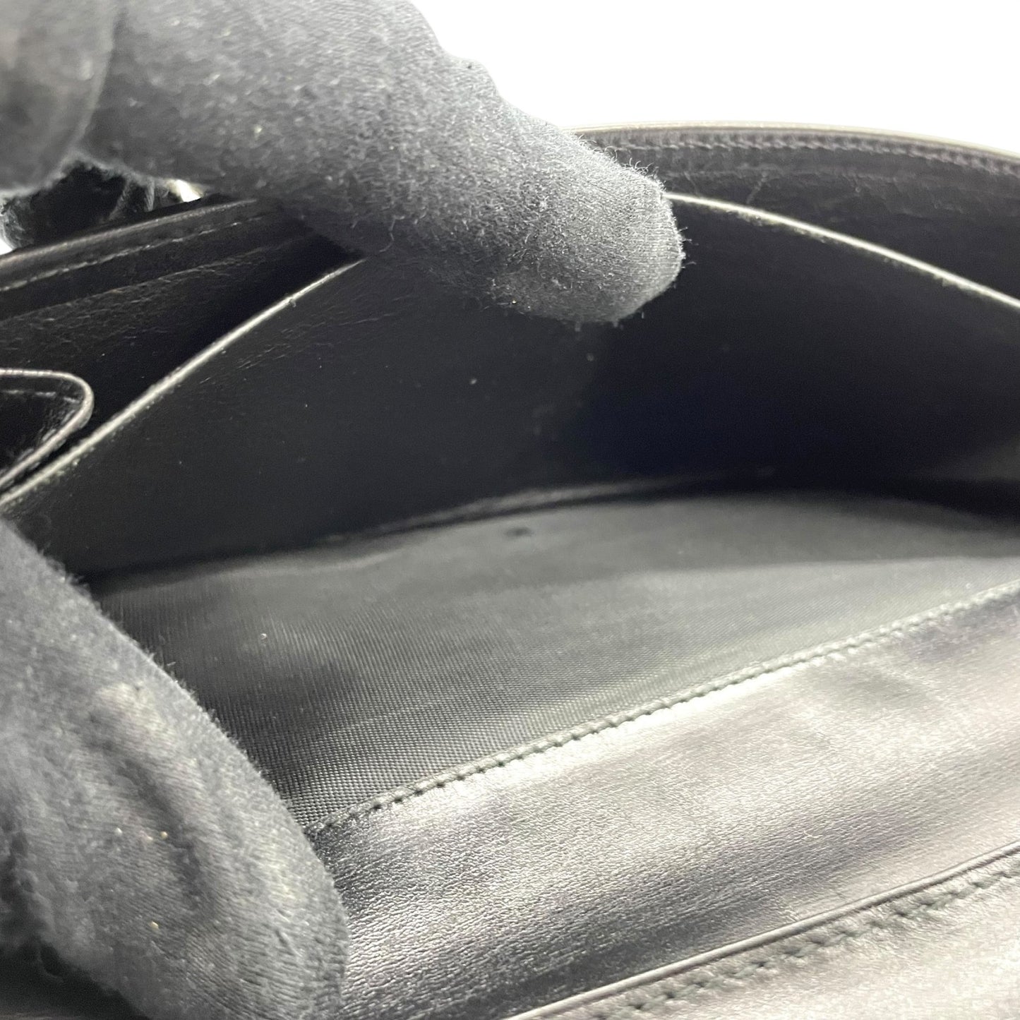 GUCCI グッチ GGマーモント 長財布 Wホック 213318 ダブルG 黒 ブラック レザー ゴールド金具 W5