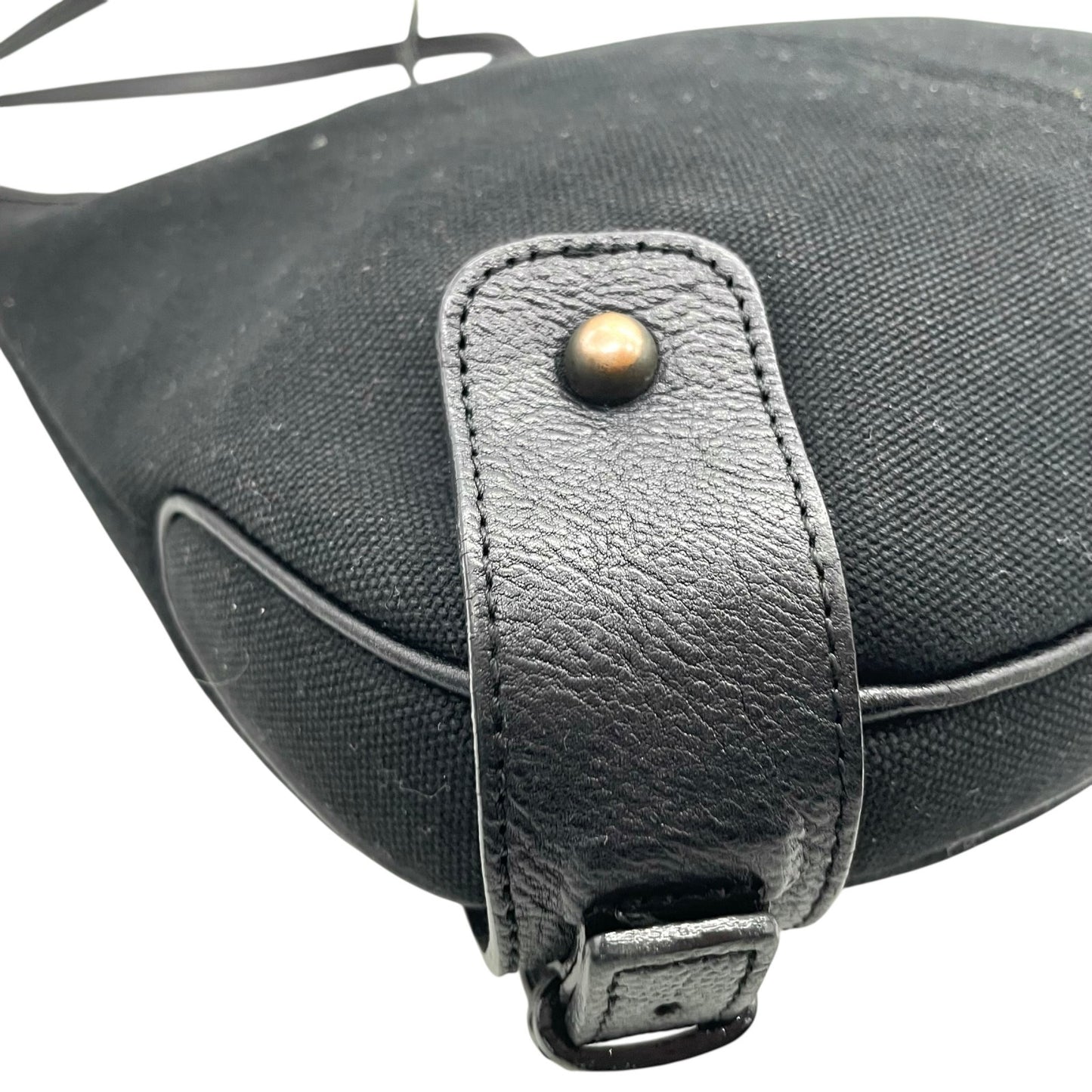 BURBERRY BLUE LABEL バーバリーブルーレーベル ショルダーバッグ キャンバス/レザー ブラック【中古】 レディース