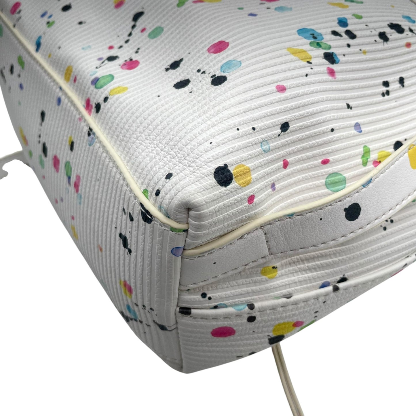 デシグアル Desigual バックパック リュック 白 ホワイト カラフル ペイント柄 マルチカラー アートデザイン S95