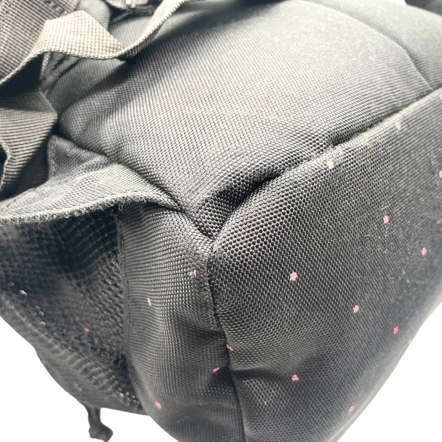 美品 アウトドアプロダクツ OUTDOOR PRODUCTS コーデュラ リュックサック バックパック 黒 ブラック ドット柄 S93