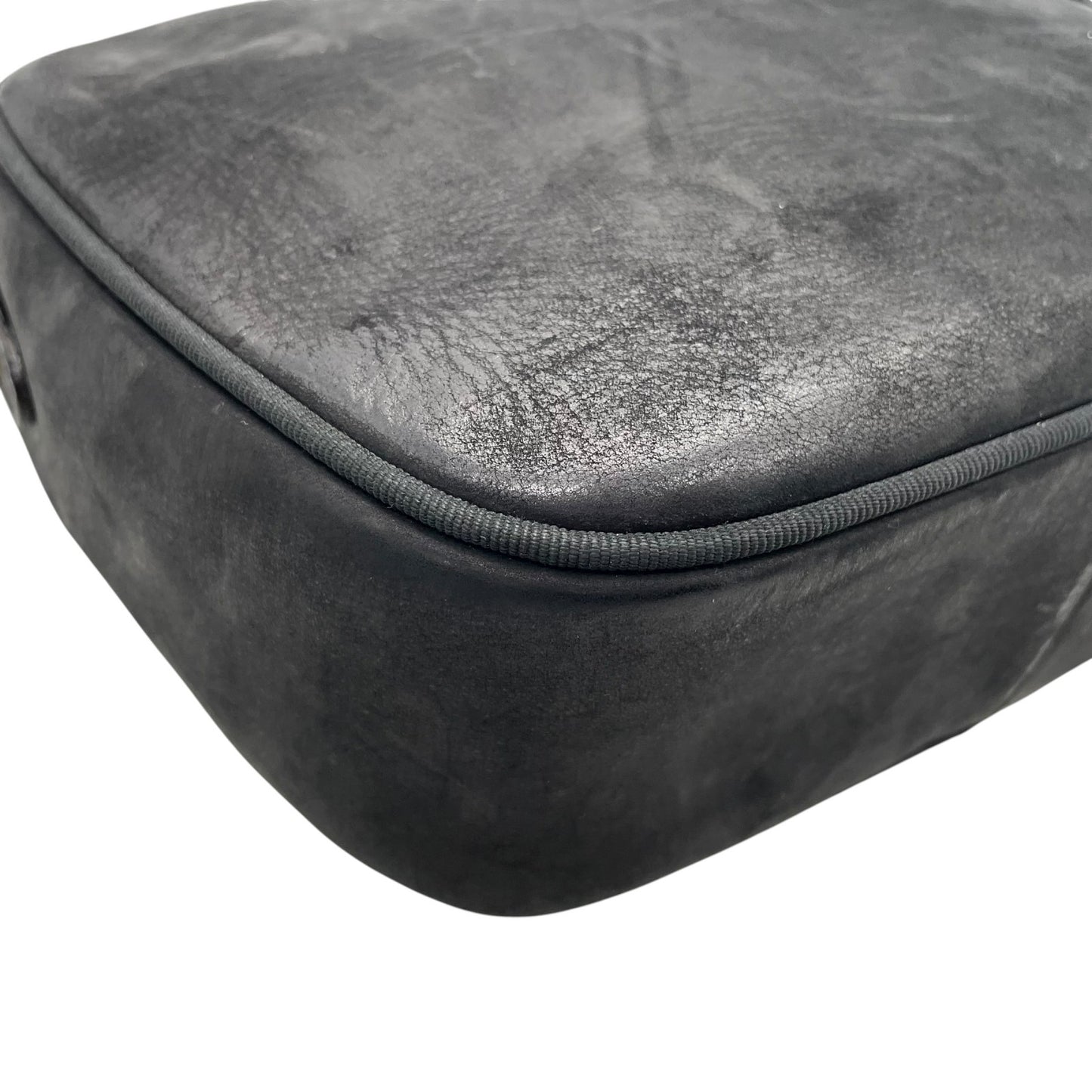 サルヴァトーレ フェラガモ Salvatore Ferragamo ヴァラリボン ショルダーバッグ スエード 黒 ブラック 金金具 ゴールド金具 ヴィンテージ C6