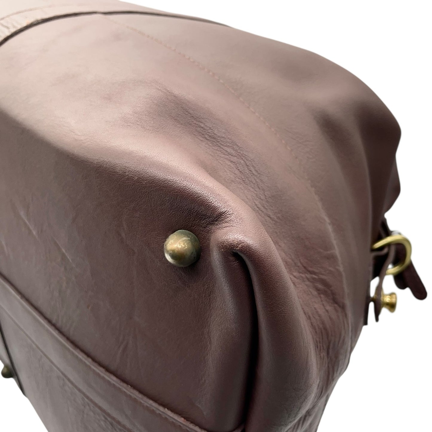 極美品 コーチ COACH レザー ボストンバッグ でかボストン 2WAY ショルダー付き 大容量 旅行 出張 茶色 ブラウン ゴールド金具 X