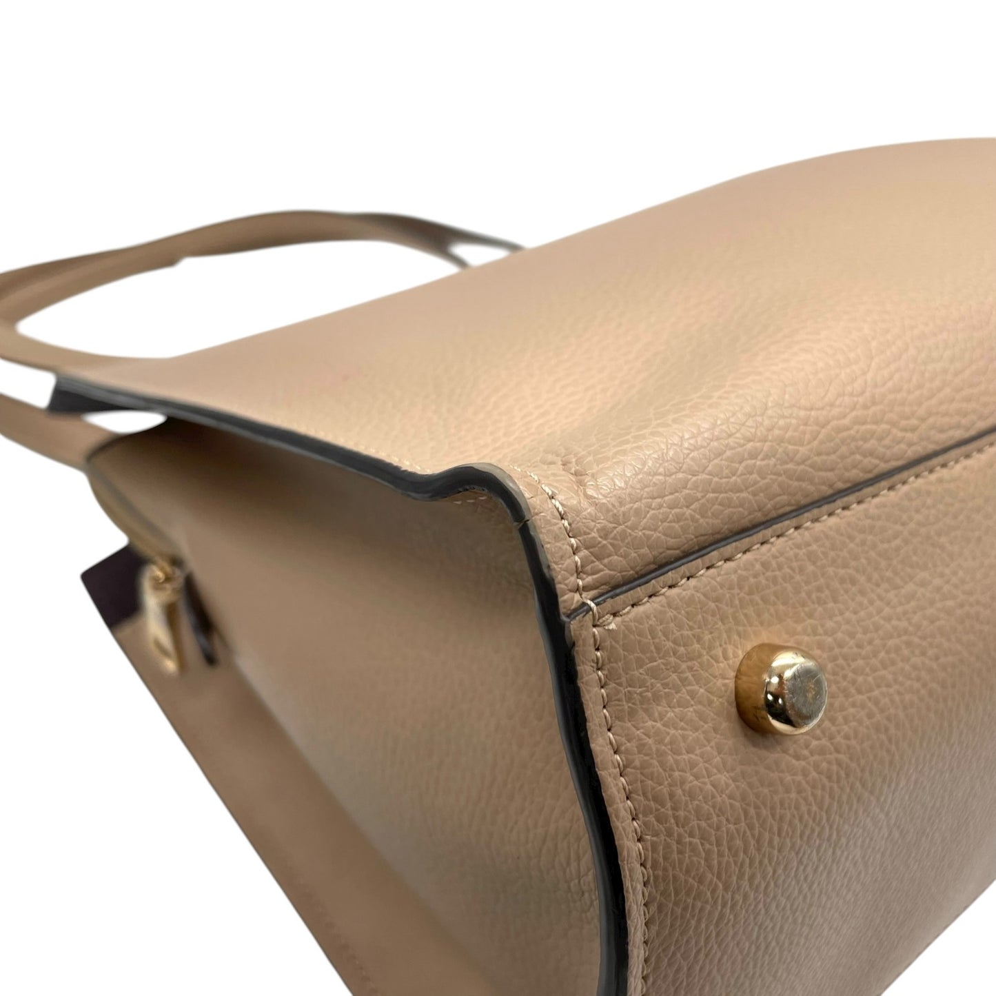 美品 コーチ COACH トートバッグ ハンドバッグ ペブルドレザー C4076 ベージュ A4収納可 金金具 ゴールド金具 ビジネスバッグ 2