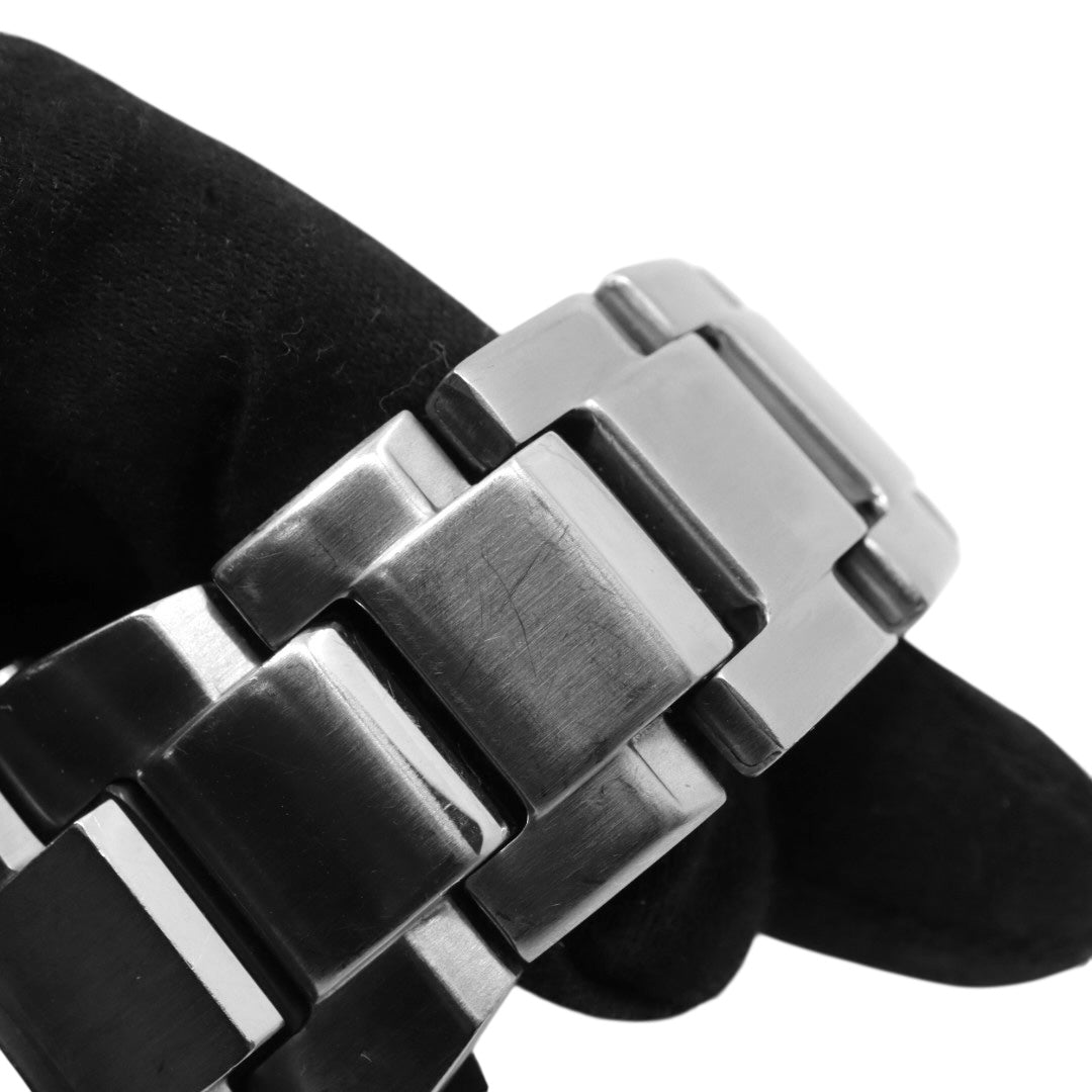 美品 CASIO カシオ G-SHOCK Gスチール GST-W110D ソーラー電波 シルバー メタル フルメタル 腕時計 メンズ クロノグラフ ワールドタイム アラーム タイマー LEDバックライト カシオ ジーショック CASIO GSTW110D G4