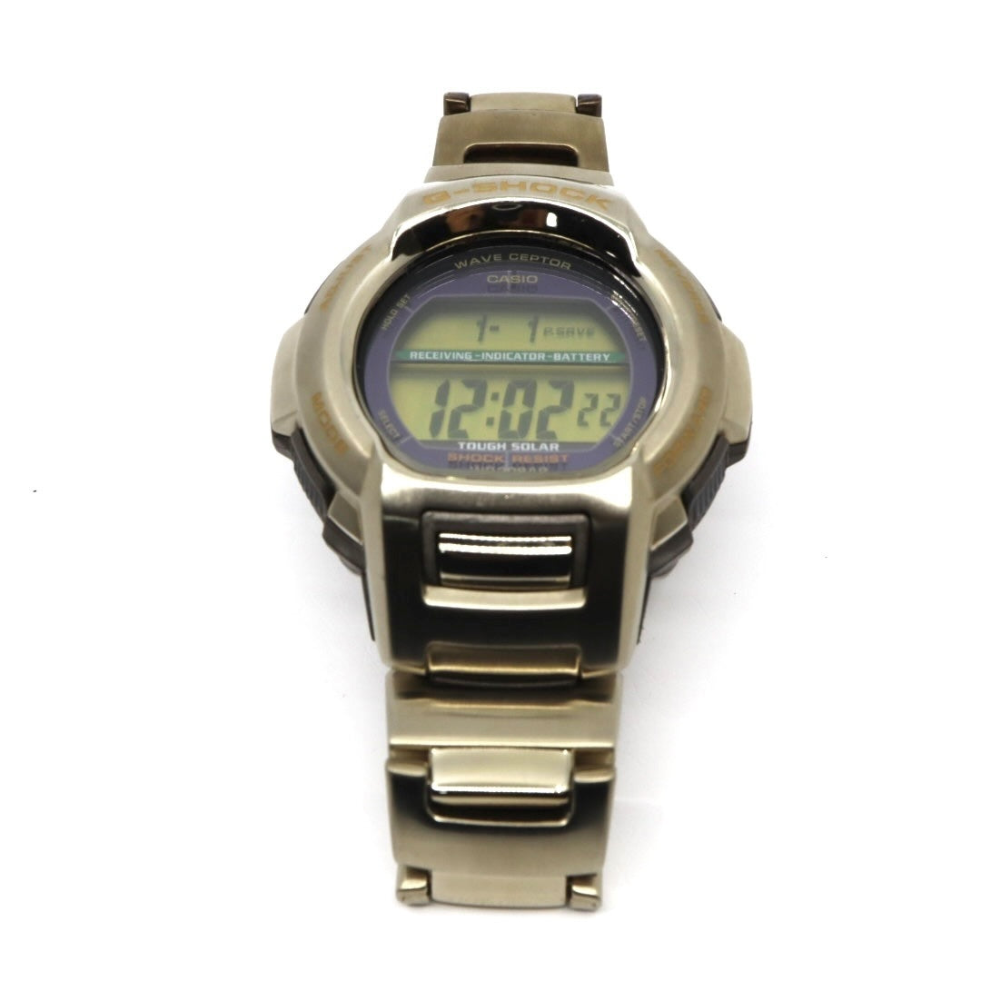【美品/稼働品】カシオ G-SHOCK GW-600WCJ 2006 FIFAワールドカップ ドイツ大会 限定モデル 電波ソーラー The G メンズ 腕時計 デジタル ゴールド 20気圧防水 ヴィンテージ 希少 クリーニング済み G3