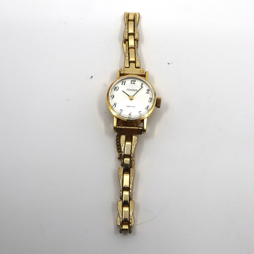 美品 超希少 シチズン special 腕時計 K18 18金無垢 4-675673 レディース クオーツ ゴールド アナログ ヴィンテージ アンティーク ドレスウォッチ クラシックデザイン 上品 エレガント K18 G3