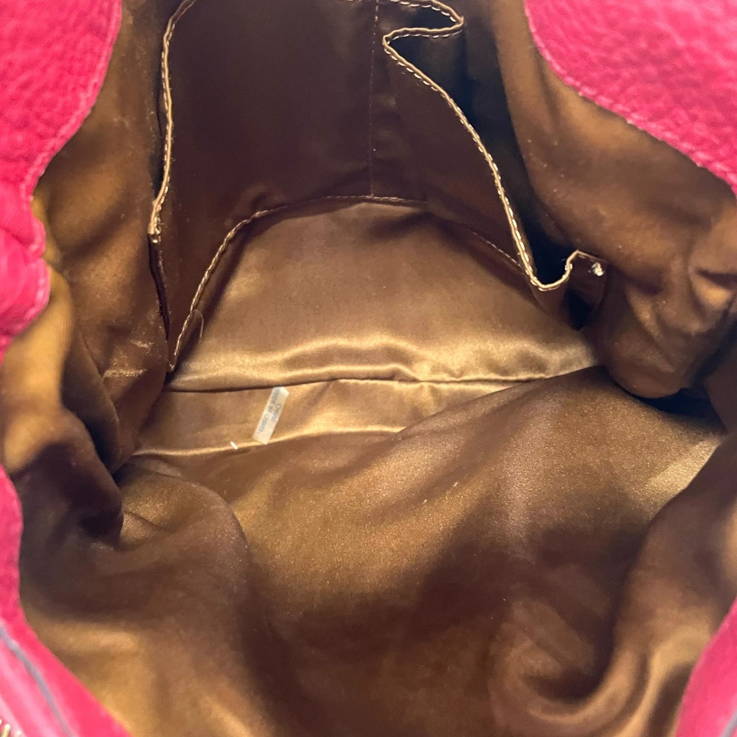 COACH コーチ ハンドバッグ トートバッグ 赤 レッド レザー ゴールド金具 ロゴ チャーム付き 肩掛け可 レディース T4