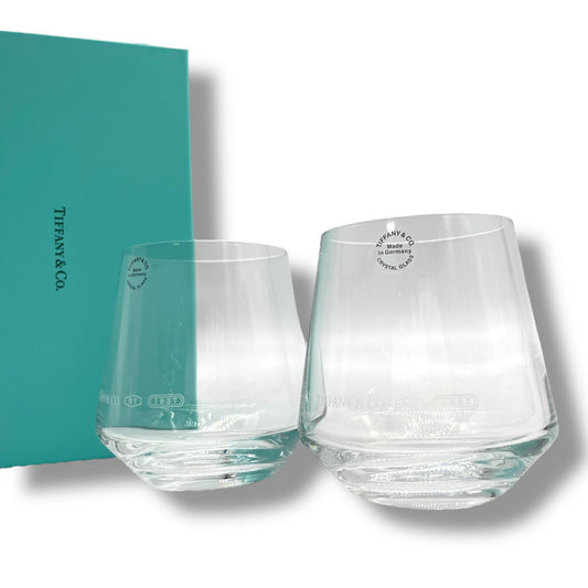 未使用 美品 Tiffany&Co. ティファニー 1837 タンブラーセット ペアタンブラー グラス コップ 箱付き