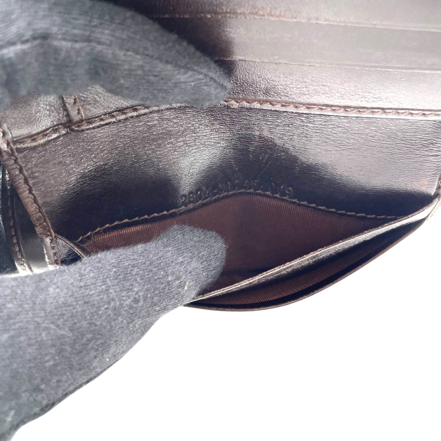 フェンディ FENDI 財布 ズッカ柄 ブラウン 茶色 ブラック 黒 キャンバス レザー 二つ折り ウォレット W4