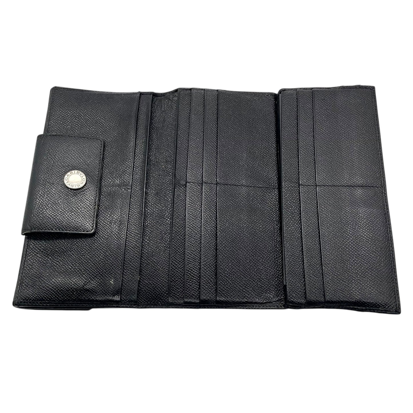 ブルガリ BVLGARI ブルガリブルガリ レザー 長財布 ブラック 黒 ロゴサークル金具 メンズ レディース ヴィンテージ ウォレット W4