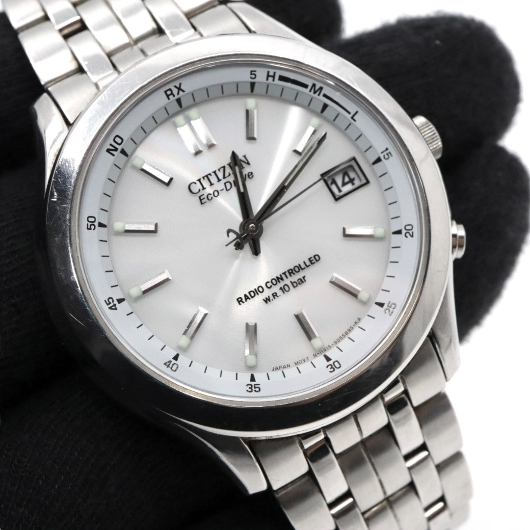citizen シチズン フォルマ エコドライブ 電波ソーラー 腕時計 H415-S033012 ホワイト文字盤 ステンレススチール メンズ G8