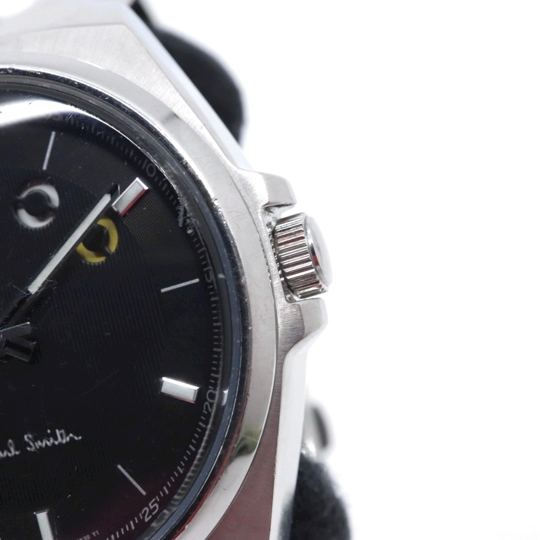 ポールスミス Paul Smith 腕時計 メンズ クォーツ ファイブアイズ Five Eyes ブラック文字盤 シルバー SS F335-S082561 アナログ ウォッチ ビジネス カジュアル 通勤 通学 クラシック モダン レア 希少 ギミック G10