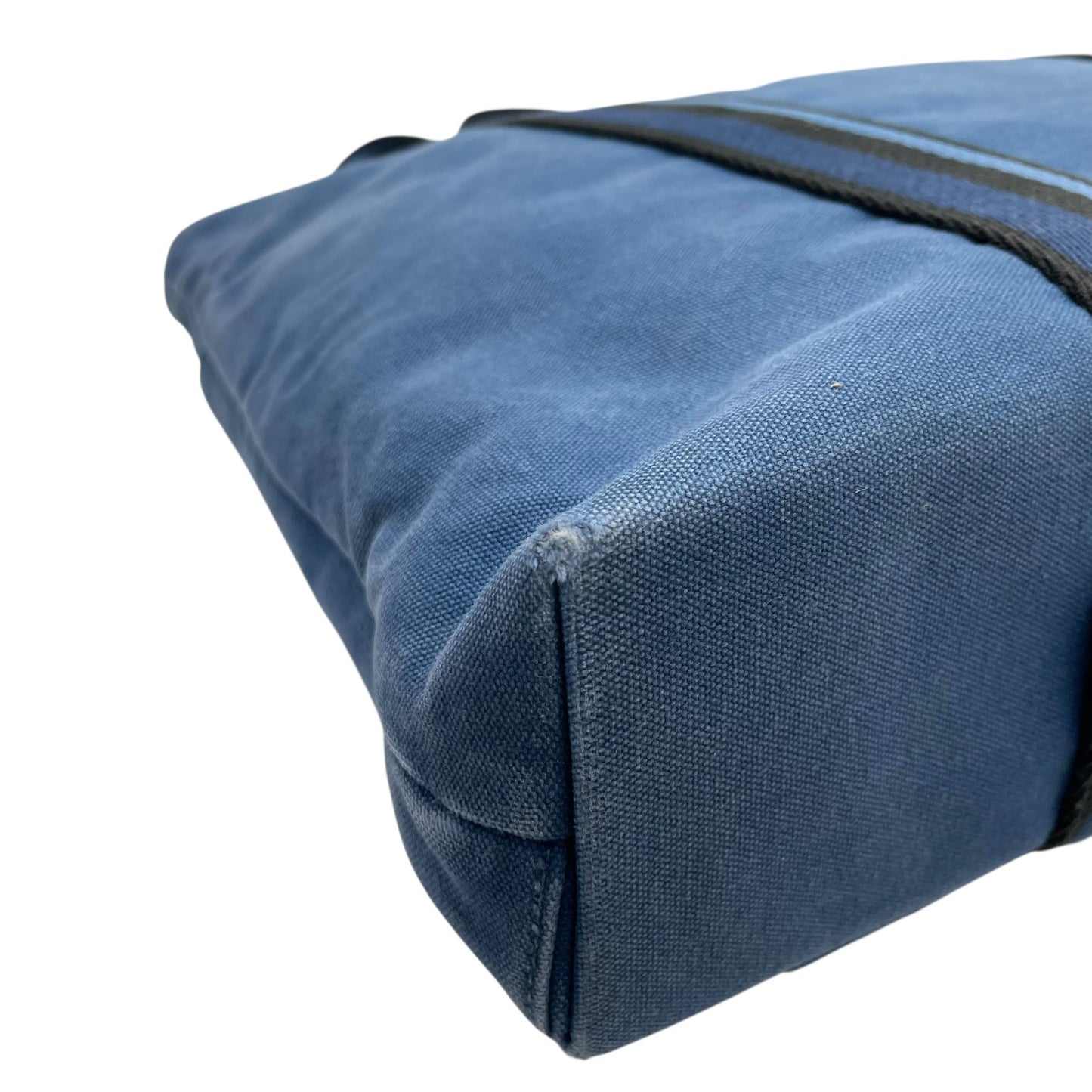 エルメス HERMES トロカホリゾンタル MM トートバッグ ハンドバッグ キャンバス レザー 本革 ネイビー ブルー 青 ブラック 黒 ストライプ メンズ レディース ユニセックス A4収納可 通勤 通学 ビジネス 軽量 鞄 カバン k3