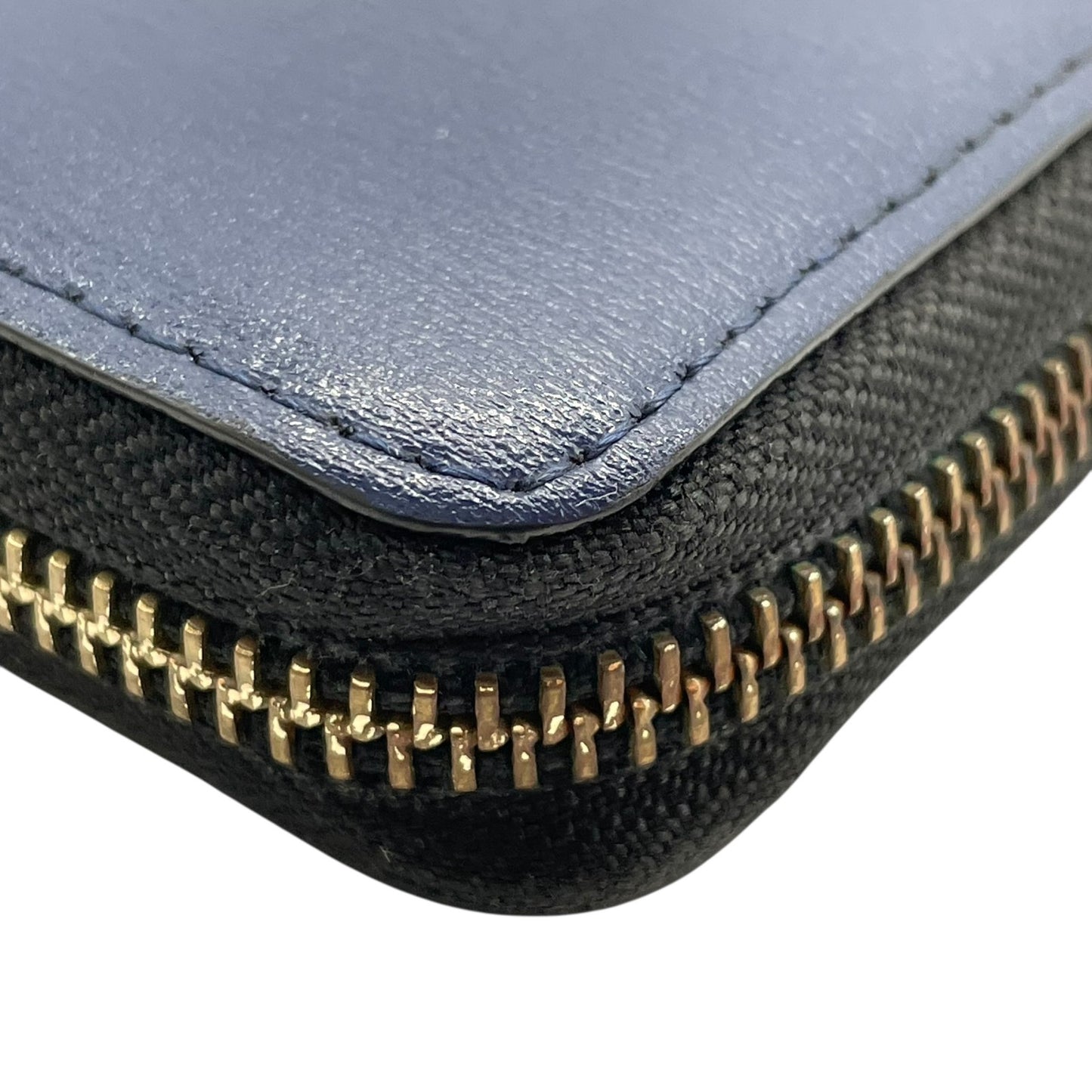 Paul Smith ポールスミス 長財布 ラウンドファスナー 紺 ネイビー レザー 本革 ゴールド金具 マルチカラー メンズ W1