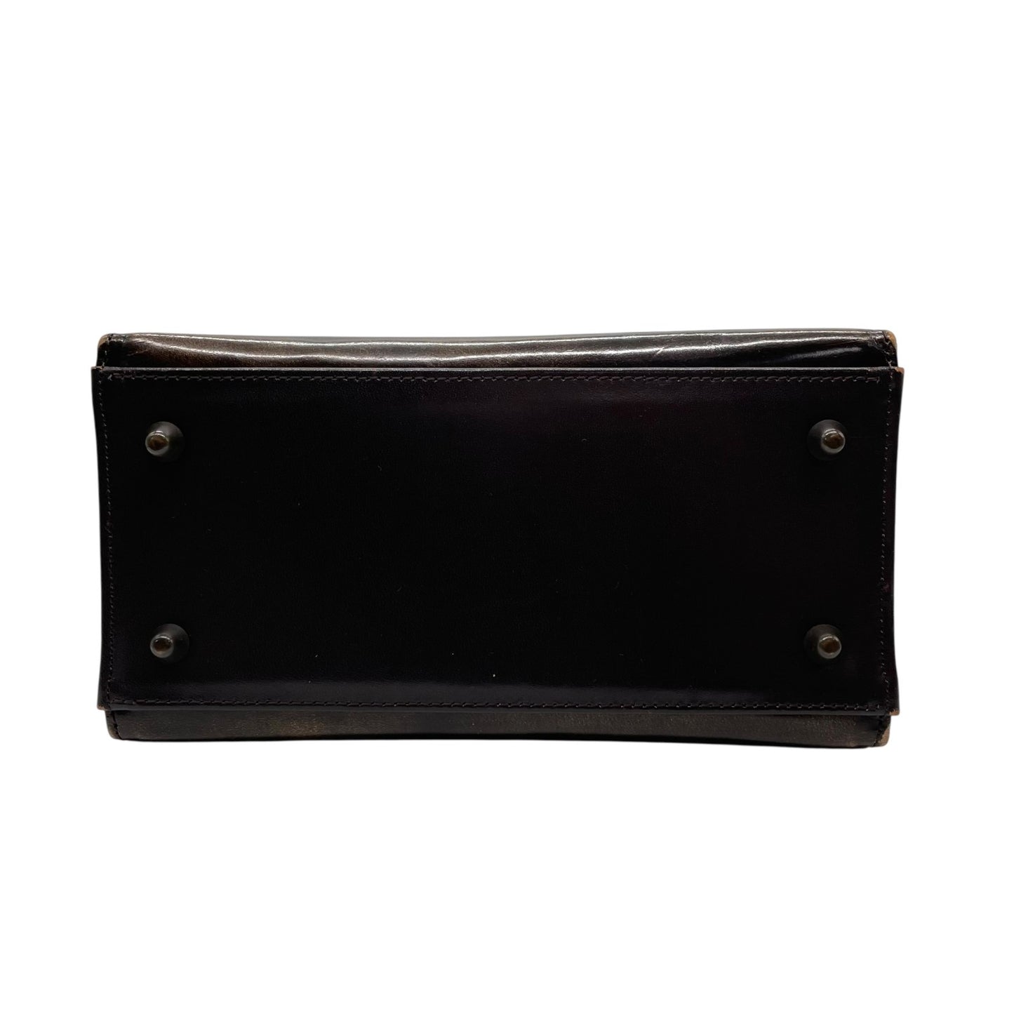 入手困難 Jean Paul GAULTIER ジャンポールゴルチエ ハンドバッグ レザー 本革 ブラウン 茶 ゴールド金具 ワンショルダー 肩掛け可 スクエア型 メンズ レディース K5