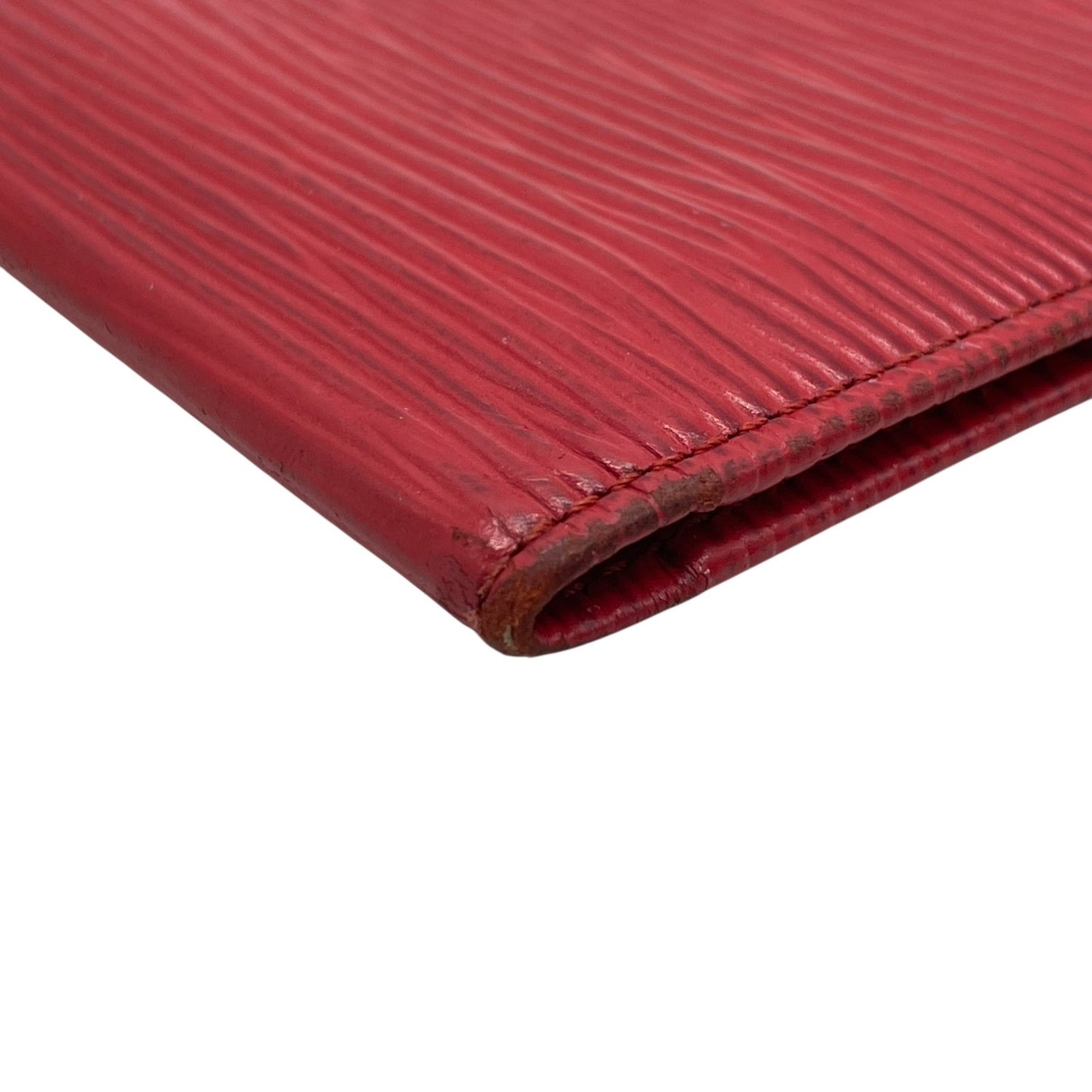 LOUIS VUITTON ルイヴィトン エピ ポルト 2 カルト ヴェルティカル M6320E 二つ折りパスケース 定期入れ カードケース 赤 レッド レザー メンズ レディース W3