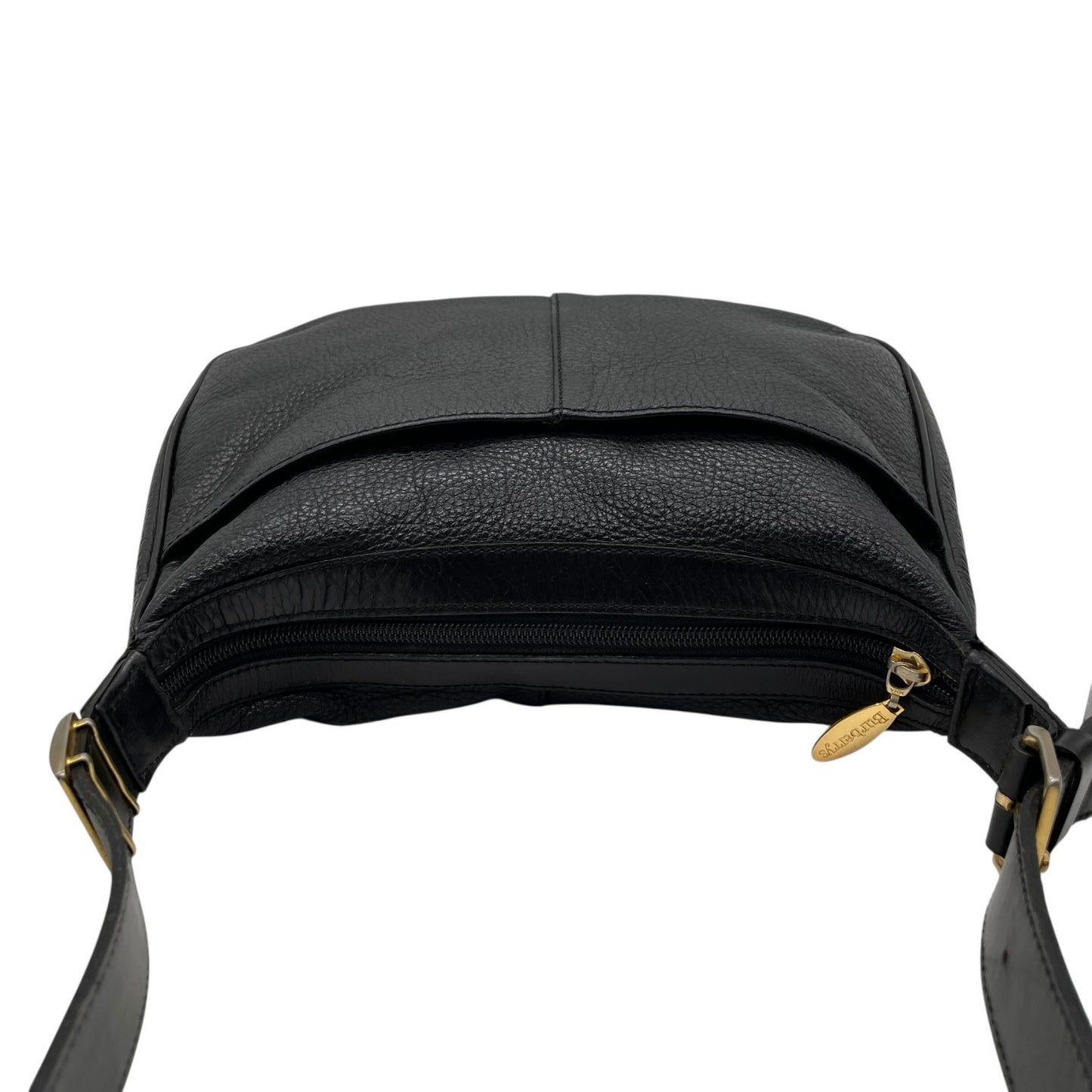 美品 BURBERRY バーバリー ショルダーバッグ ラウンドトート 黒 ブラック レザー ゴールド金具 ノバチェック 斜め掛け可 レディース S97