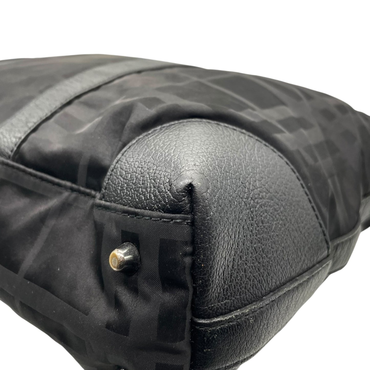 Authentic Burberry Black Label Business Tote Bag Black Nylon A4 Shoulder Men Unisex Large