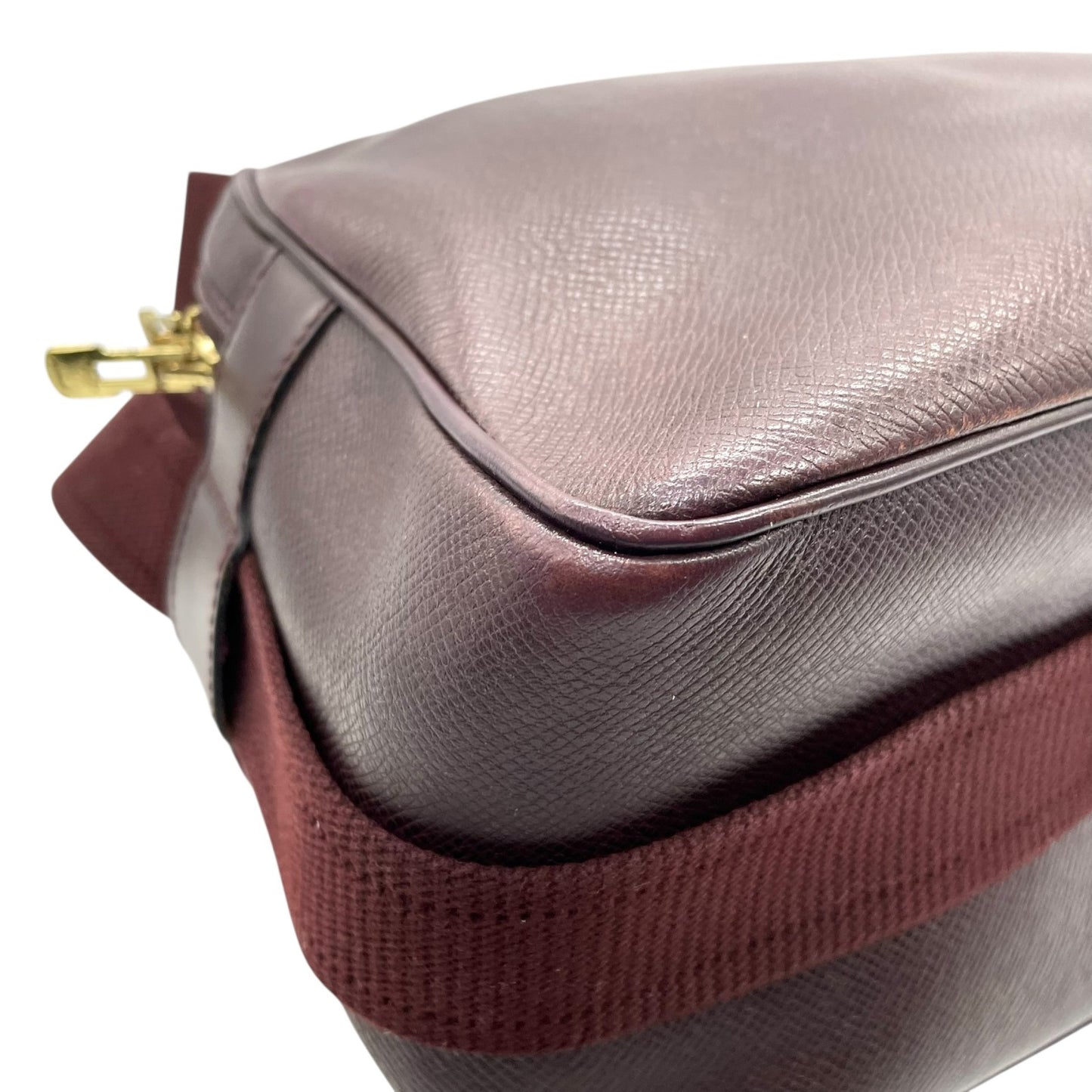 LOUIS VUITTON ルイヴィトン タイガ リポーター M30156/SP0958 エンジ レザー ルイヴィトン Louis Vuitton タイガ ショルダーバッグ ブラウン 茶色 レザー ゴールド金具 スクエア型 ヴィンテージ C