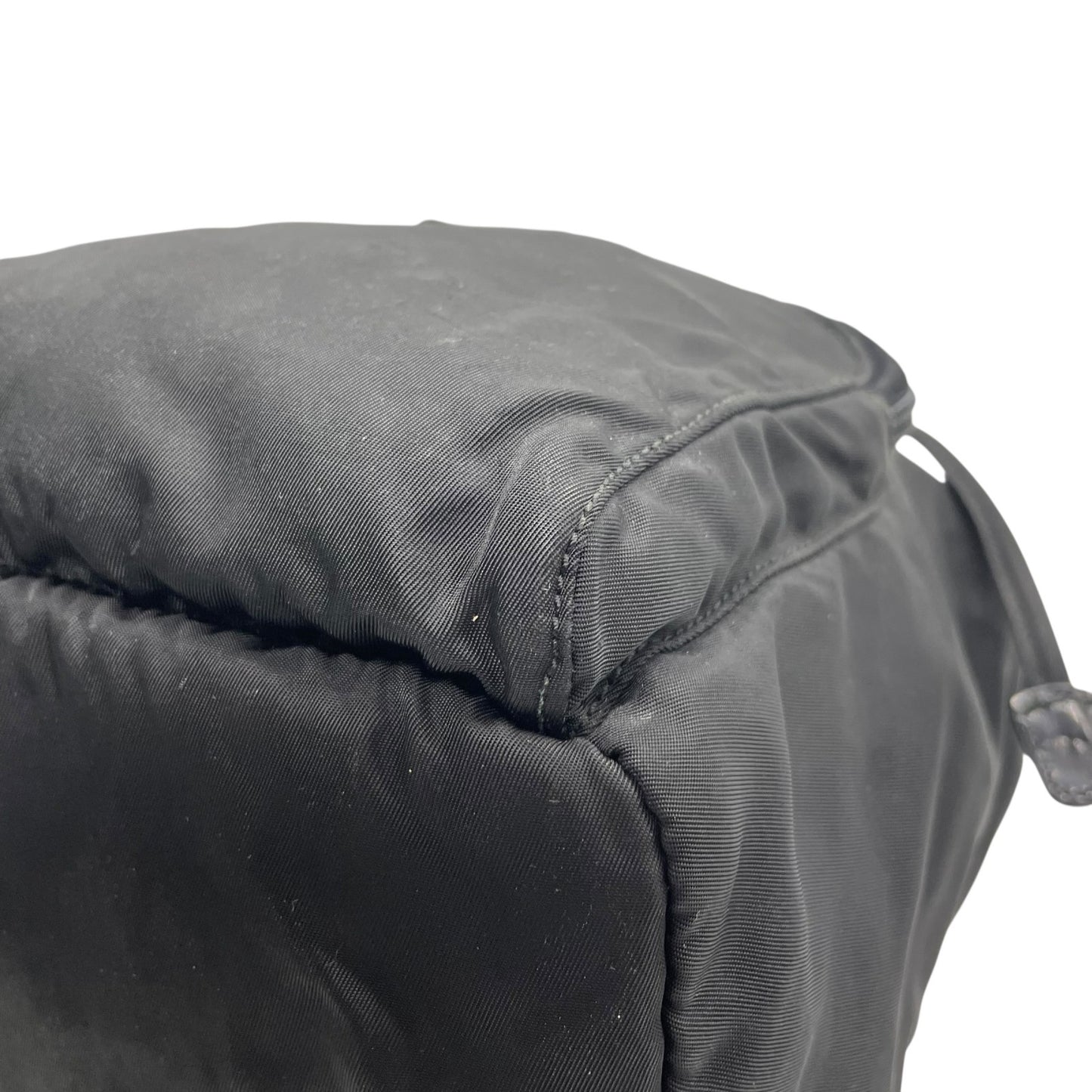 プラダ PRADA ナイロン バックパック リュックサック ブラック 黒 レザーコンビ トライアングルロゴ ヴィンテージ C7