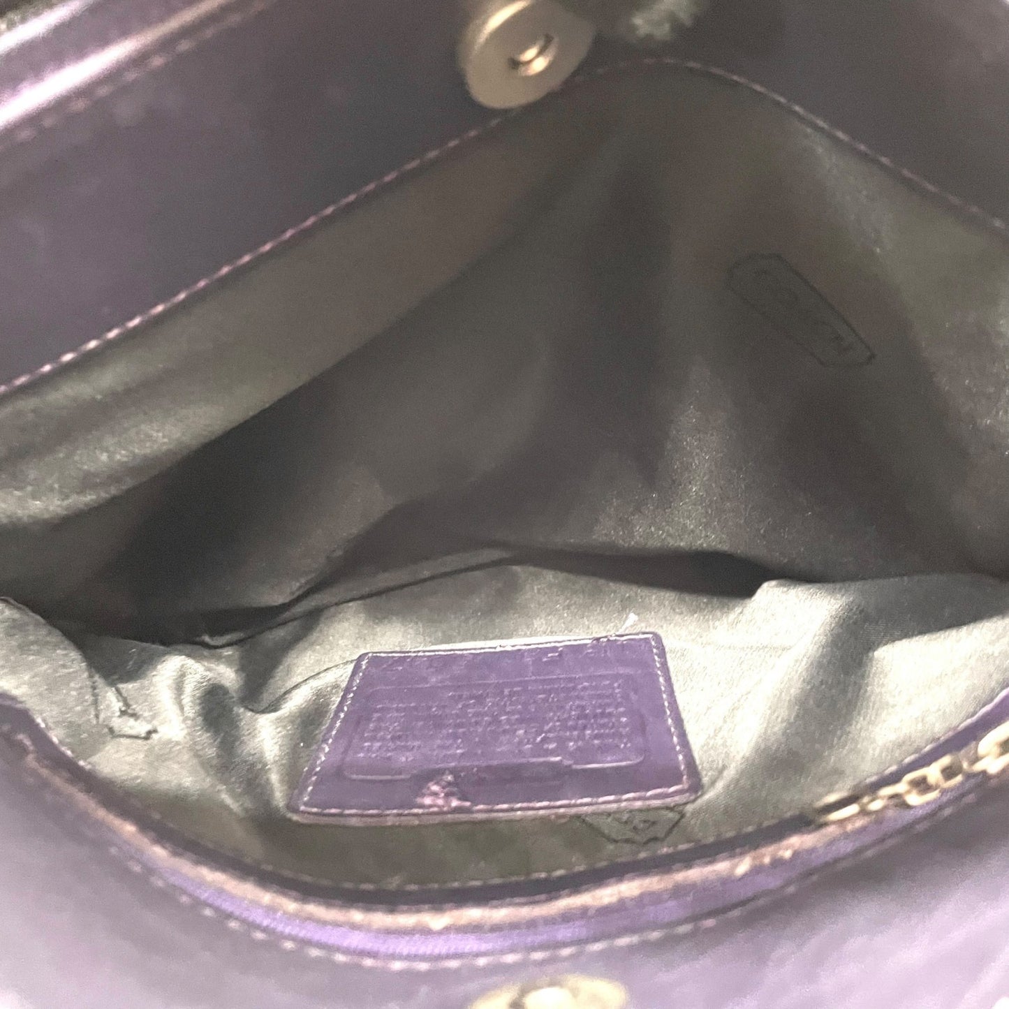 COACH コーチ 9047 ショルダーバッグ レザー パープル【中古】 レディース